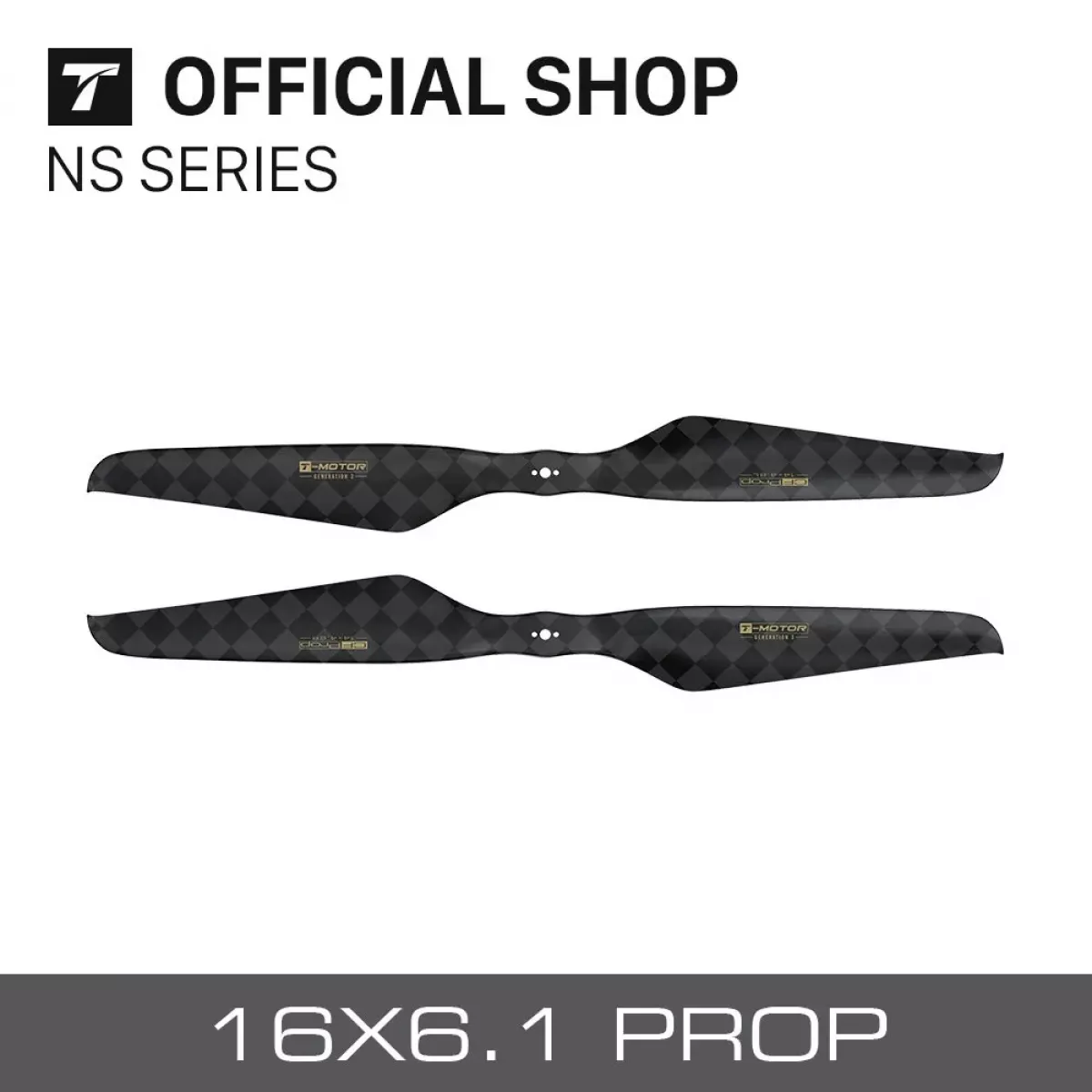 2 шт. T-MOTOR NS16*6.1 — малошумящий большой пропеллер из карбона для сельхоздрона 2 шт. T-MOTOR NS16*6.1 — малошумящий большой пропеллер из карбона для сельхоздрона