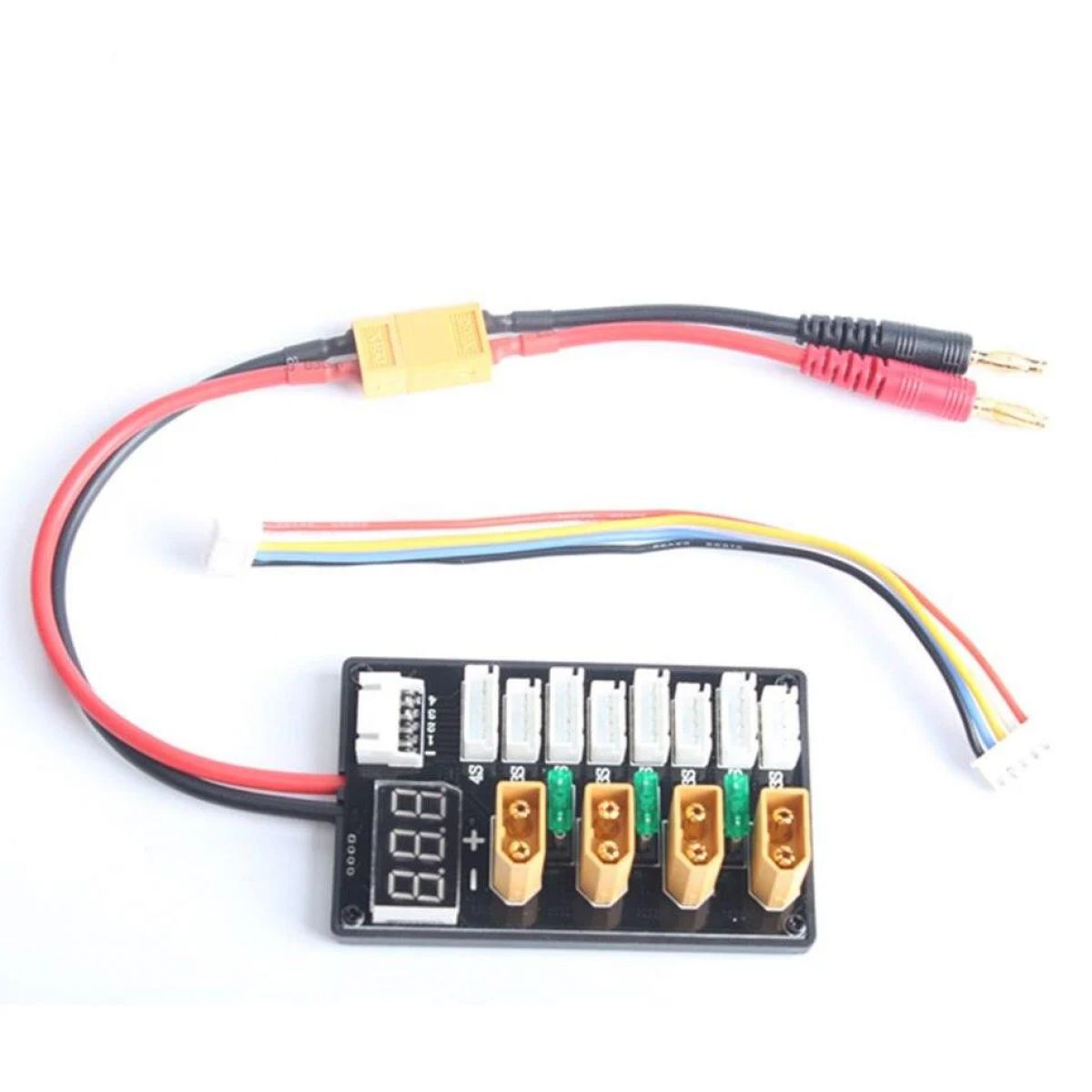 Плата параллельной зарядки 4CH 3S/4S Lipo XT60 Banana для ISDT D2 Q6 SC-608 SC-620 Imax B6 RC Плата параллельной зарядки 4CH 3S/4S Lipo XT60 Banana для ISDT D2 Q6 SC-608 SC-620 Imax B6 RC