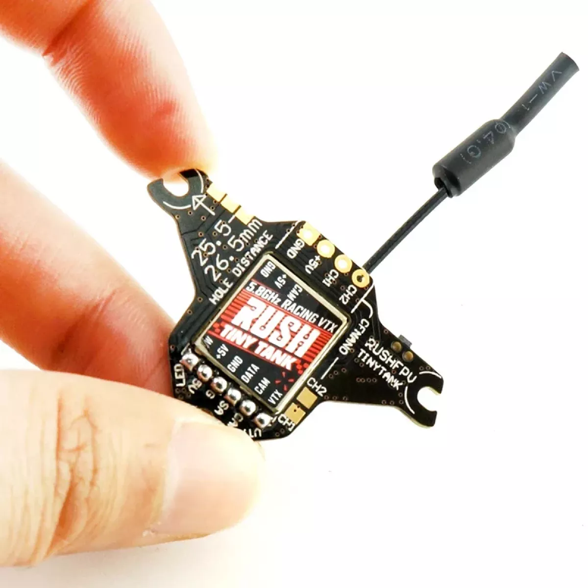 Rushfpv RUSH Tiny TANK Nano VTX — 48CH 350mW SmartAudio FPV видеопередатчик 5V для дронов FPV Rushfpv RUSH Tiny TANK Nano VTX — 48CH 350mW SmartAudio FPV видеопередатчик 5V для дронов FPV