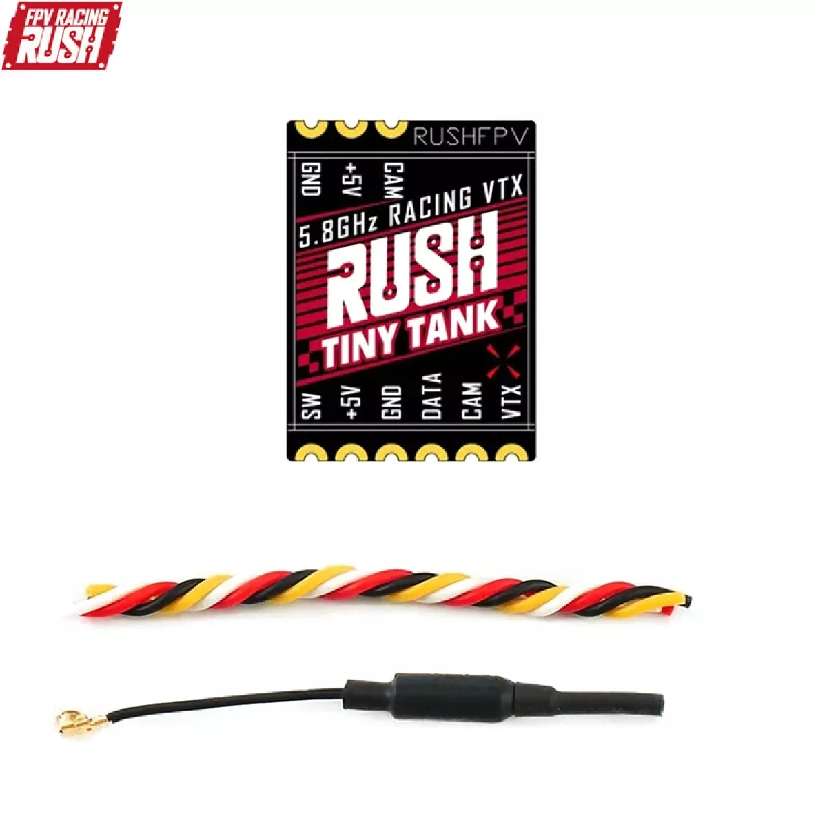 Rushfpv RUSH Tiny TANK Nano VTX — 48CH 350mW SmartAudio FPV видеопередатчик 5V для дронов FPV Rushfpv RUSH Tiny TANK Nano VTX — 48CH 350mW SmartAudio FPV видеопередатчик 5V для дронов FPV