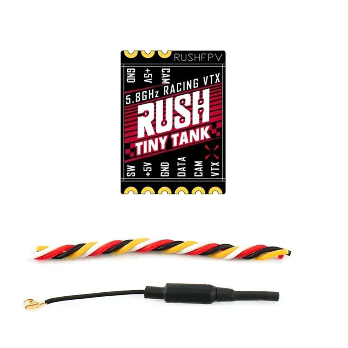 Rushfpv RUSH Tiny TANK Nano VTX — 48CH 350mW SmartAudio FPV видеопередатчик 5V для дронов FPV Rushfpv RUSH Tiny TANK Nano VTX — 48CH 350mW SmartAudio FPV видеопередатчик 5V для дронов FPV