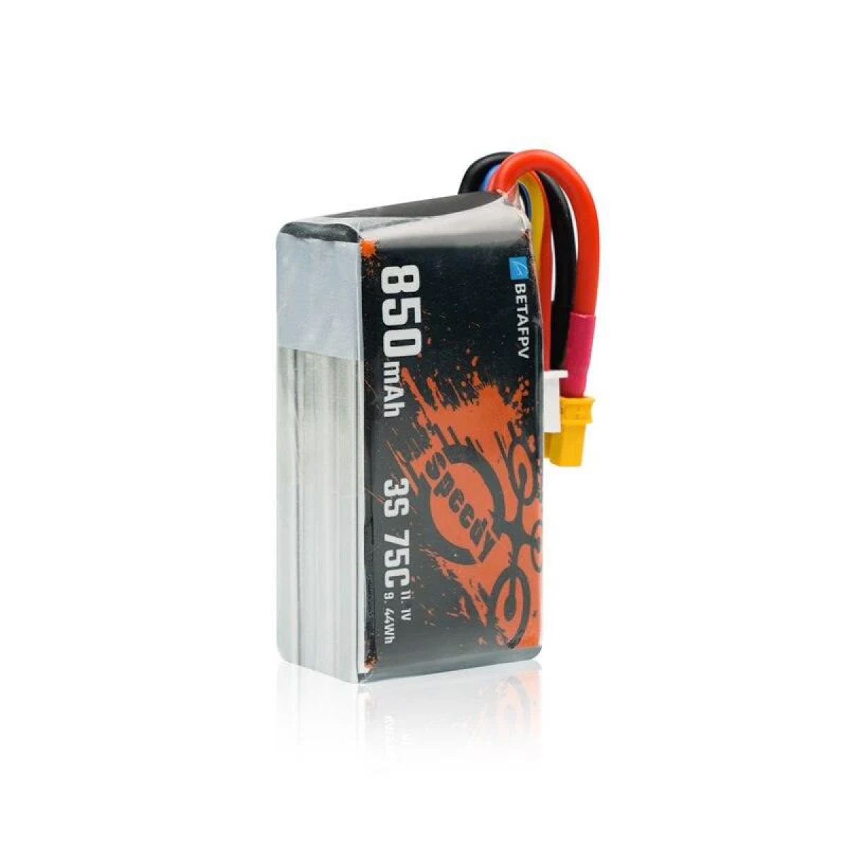 2 шт. BETAFPV 3S 850mAh 75C LiPo аккумулятор для FPV дрона 2 шт. BETAFPV 3S 850mAh 75C LiPo аккумулятор для FPV дрона