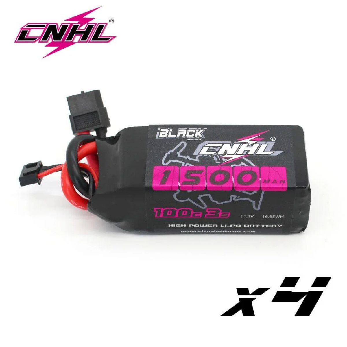 Аккумулятор CNHL 3S 11.1V LiPo 1300/1500mAh 100C XT60 для FPV дрона, квадрокоптера, самолёта, 4шт Аккумулятор CNHL 3S 11.1V LiPo 1300/1500mAh 100C XT60 для FPV дрона, квадрокоптера, самолёта, 4шт