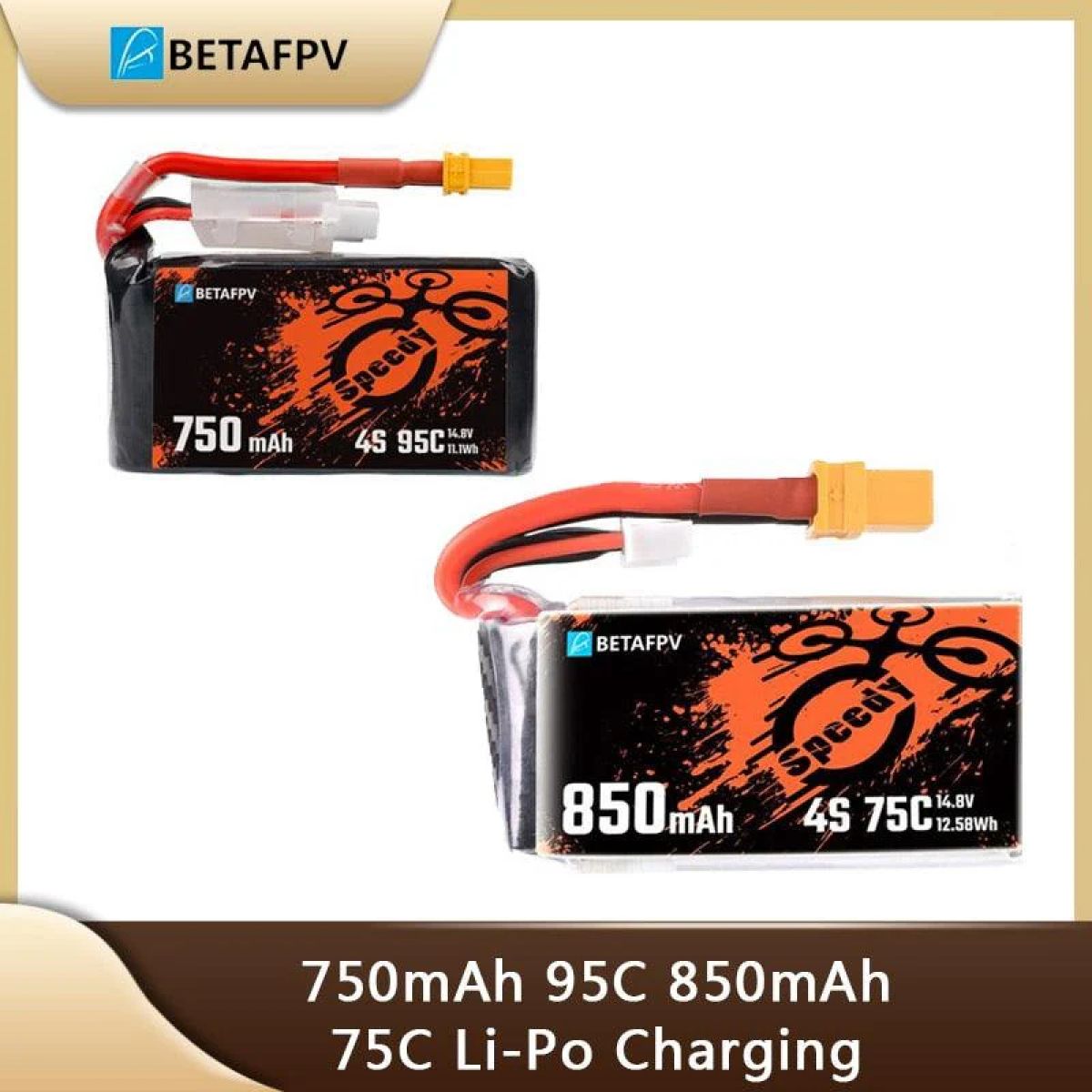 BETAFPV Li-Po аккумулятор 4S 1000мАч 75C, 750мАч 95C, 850мАч 75C для FPV квадрокоптеров BETAFPV Li-Po аккумулятор 4S 1000мАч 75C, 750мАч 95C, 850мАч 75C для FPV квадрокоптеров