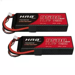 HRB 3S LiPo аккумулятор 11.1В 9500мАч 120C Hard Case XT60/EC2/EC3/EC5/XT90/XT30 для RC моделей