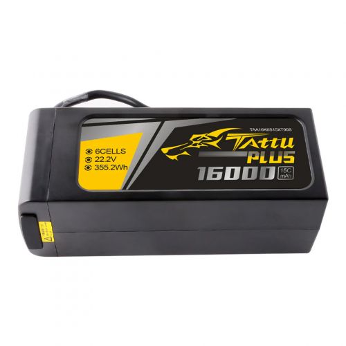 Аккумулятор Tattu Plus 16000мАч 6S 15C 22.2В LiPo с разъёмом XT90S