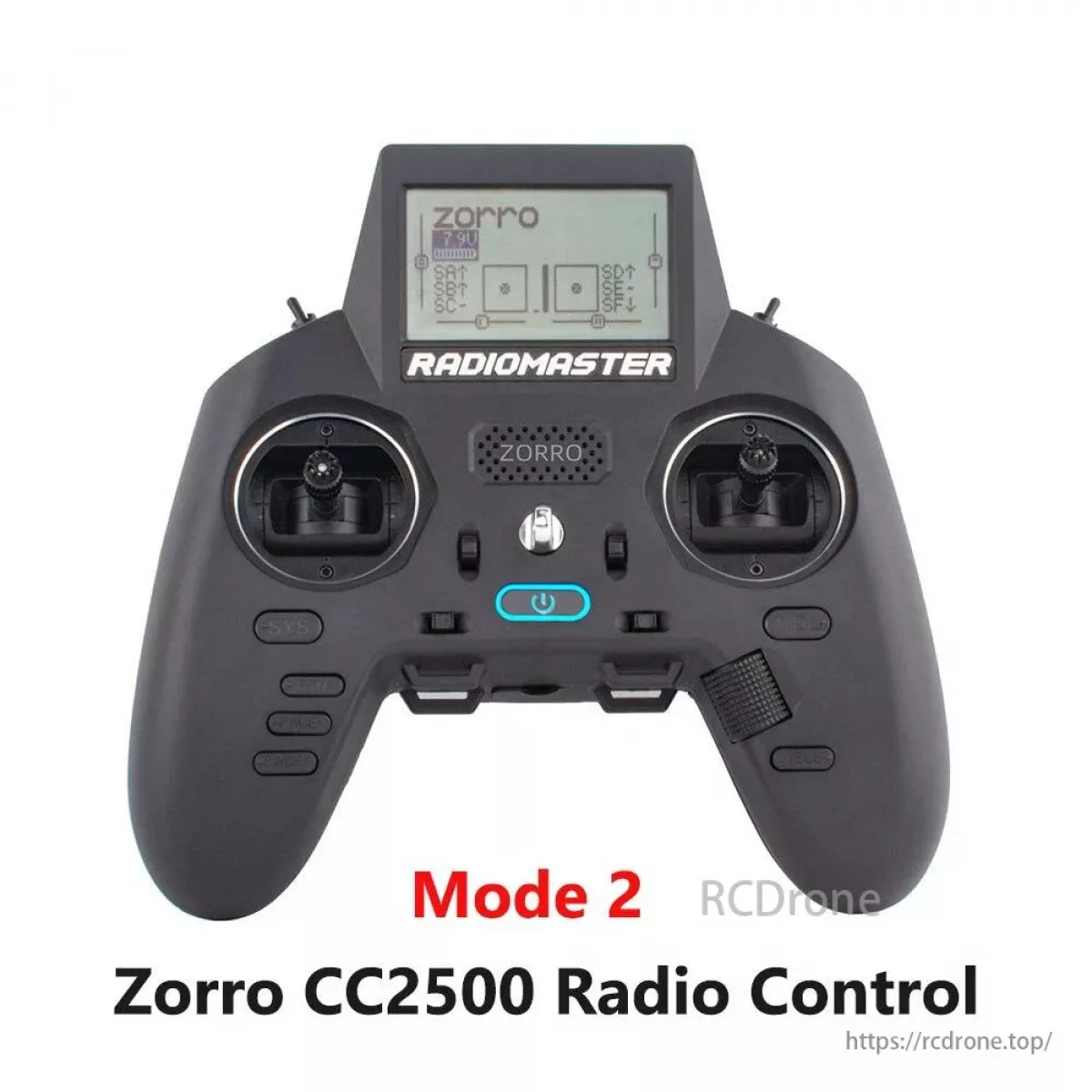 Аппаратура RadioMaster Zorro с аккумулятором, Hall-ручкой, CC2500 JP4IN1 ELRS, мультипротокол Аппаратура RadioMaster Zorro с аккумулятором, Hall-ручкой, CC2500 JP4IN1 ELRS, мультипротокол