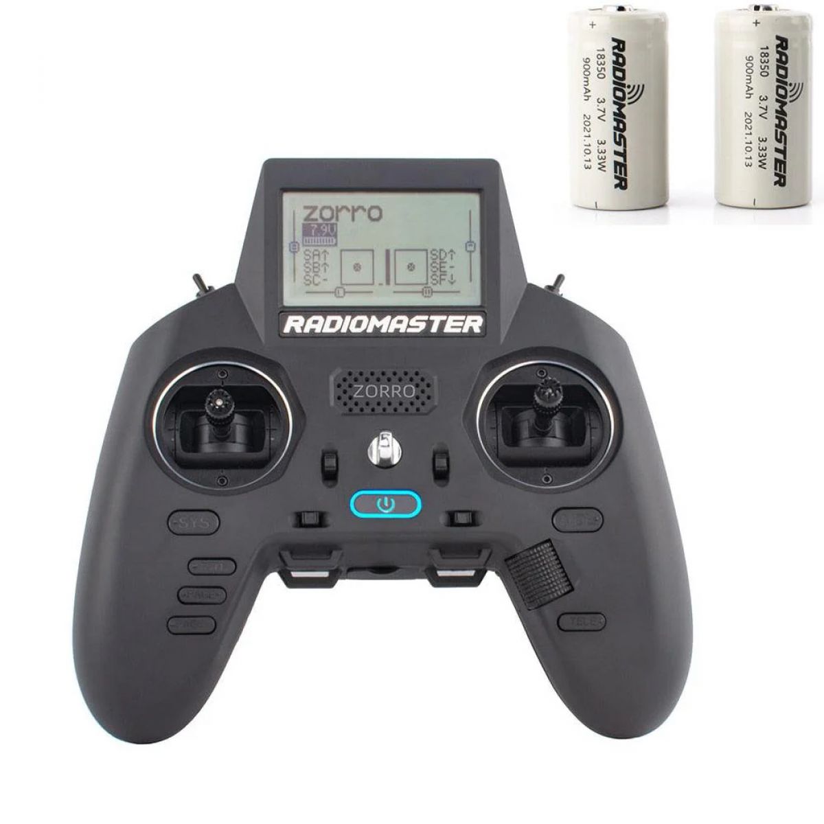 Аппаратура RadioMaster Zorro с аккумулятором, Hall-ручкой, CC2500 JP4IN1 ELRS, мультипротокол Аппаратура RadioMaster Zorro с аккумулятором, Hall-ручкой, CC2500 JP4IN1 ELRS, мультипротокол