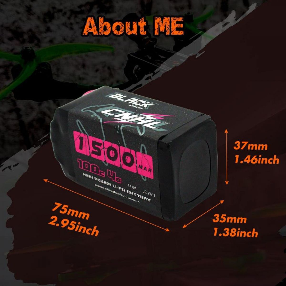 2 шт. CNHL 4S/6S 14.8В/22.2В Lipo аккумулятор XT60 1100/1300/1500mAh 100C для FPV дрона и квадрокоптера 2 шт. CNHL 4S/6S 14.8В/22.2В Lipo аккумулятор XT60 1100/1300/1500mAh 100C для FPV дрона и квадрокоптера