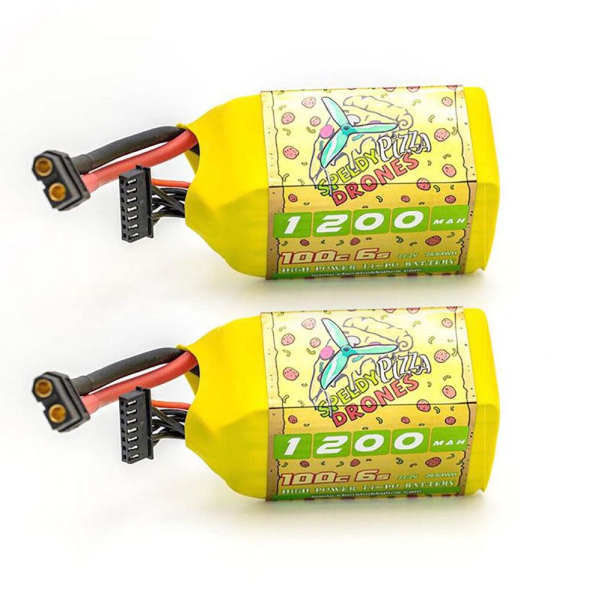 2 шт. CNHL 4S/6S 14.8В/22.2В Lipo аккумулятор XT60 1100/1300/1500mAh 100C для FPV дрона и квадрокоптера 2 шт. CNHL 4S/6S 14.8В/22.2В Lipo аккумулятор XT60 1100/1300/1500mAh 100C для FPV дрона и квадрокоптера