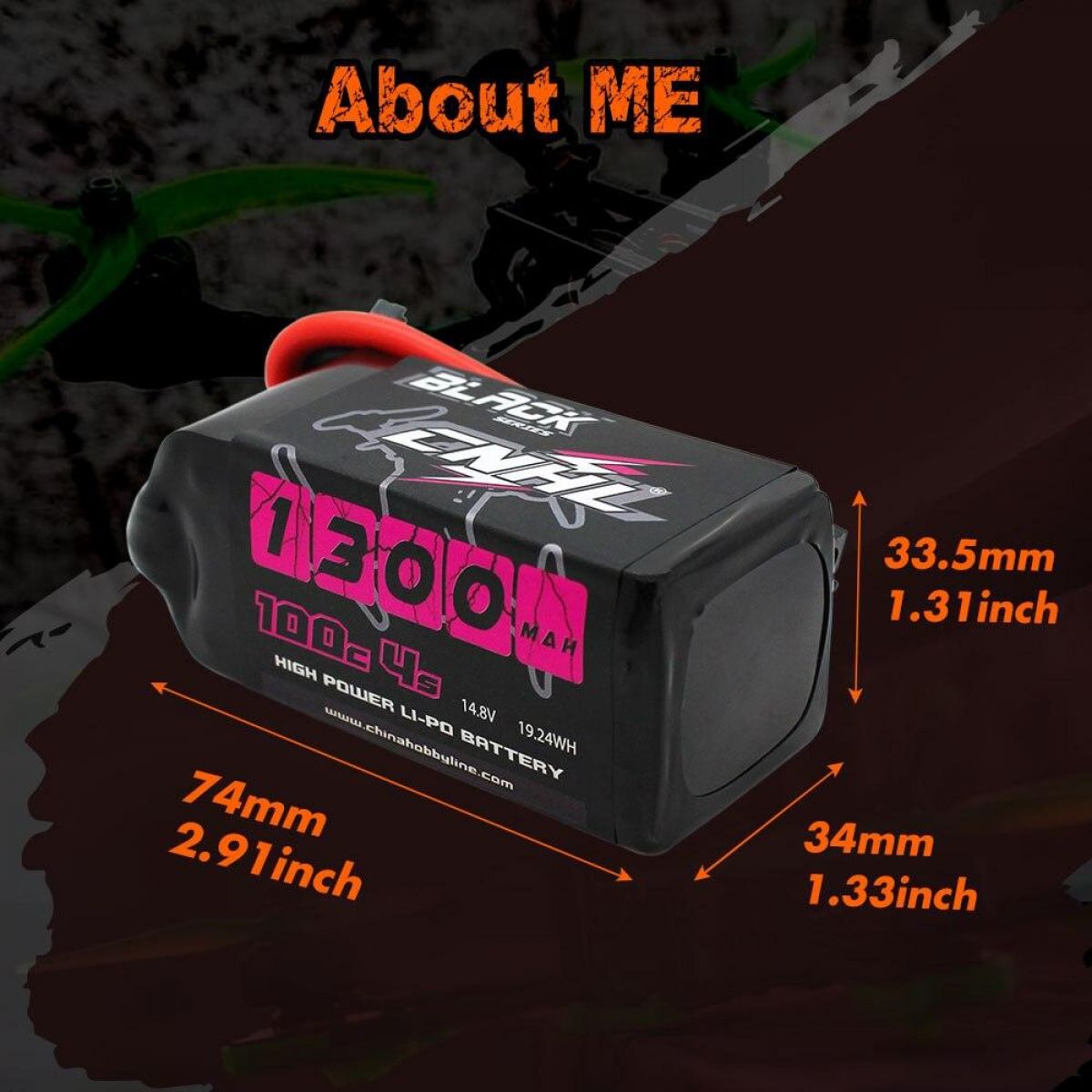 2 шт. CNHL 4S/6S 14.8В/22.2В Lipo аккумулятор XT60 1100/1300/1500mAh 100C для FPV дрона и квадрокоптера 2 шт. CNHL 4S/6S 14.8В/22.2В Lipo аккумулятор XT60 1100/1300/1500mAh 100C для FPV дрона и квадрокоптера