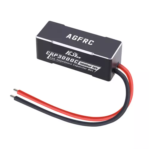 AGFRC CAP3000C алюминиевый кейс, 3000uF 16V HV суперконденсатор для 1/8 1/10 1/12 RC автомобилей