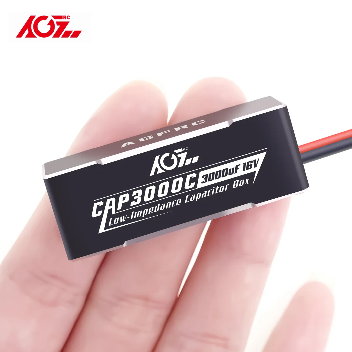 AGFRC CAP3000C алюминиевый кейс, 3000uF 16V HV суперконденсатор для 1/8 1/10 1/12 RC автомобилей AGFRC CAP3000C алюминиевый кейс, 3000uF 16V HV суперконденсатор для 1/8 1/10 1/12 RC автомобилей