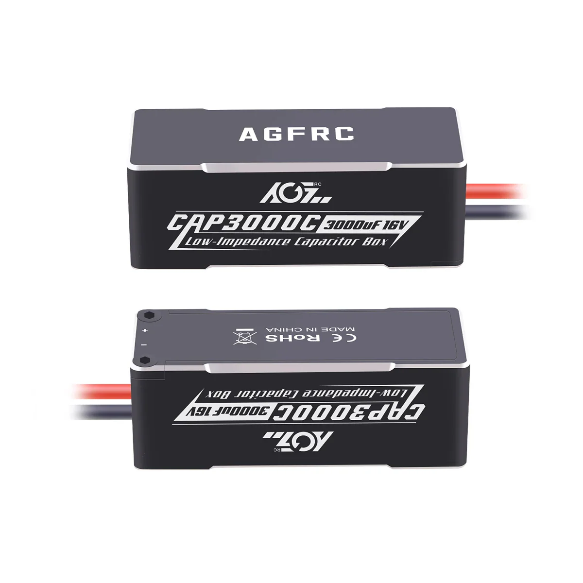 AGFRC CAP3000C алюминиевый кейс, 3000uF 16V HV суперконденсатор для 1/8 1/10 1/12 RC автомобилей AGFRC CAP3000C алюминиевый кейс, 3000uF 16V HV суперконденсатор для 1/8 1/10 1/12 RC автомобилей