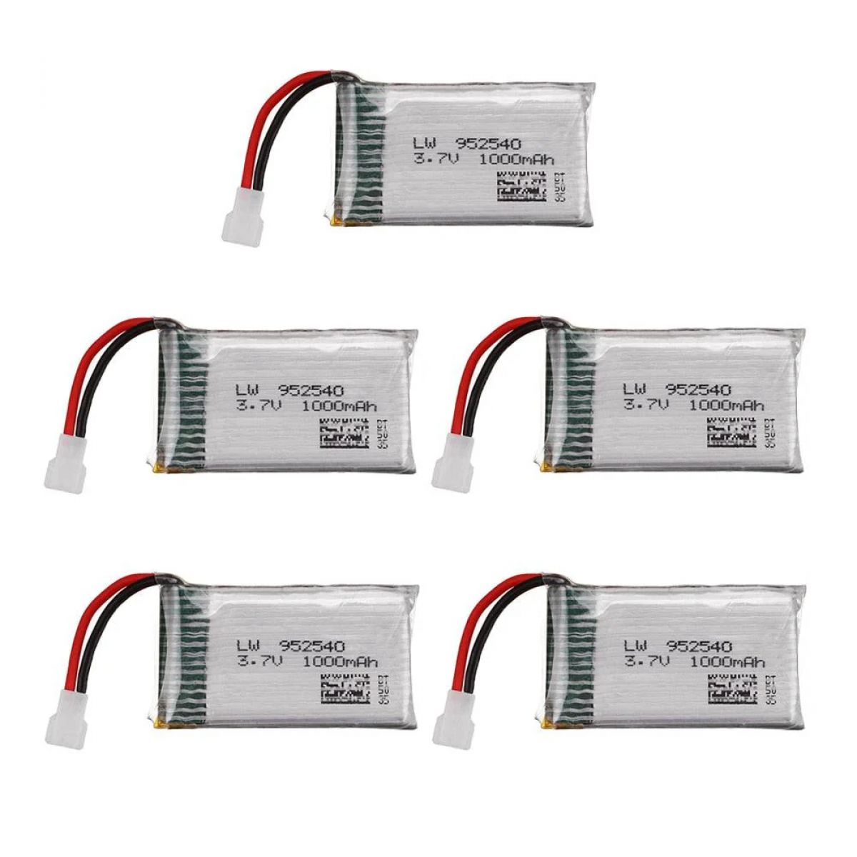 Улучшенный LiPo аккумулятор 3.7В 1000мАч 25C 952540 для Syma X5, X5C, X5S, V931, CX-30 квадрокоптер Улучшенный LiPo аккумулятор 3.7В 1000мАч 25C 952540 для Syma X5, X5C, X5S, V931, CX-30 квадрокоптер