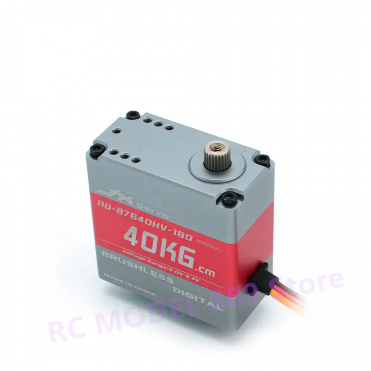 Серво JX RD-B7640HV-180 — 8.4В, 40кг·см, 180°, бесщеточный, алюминиевый корпус для РК-робота Серво JX RD-B7640HV-180 — 8.4В, 40кг·см, 180°, бесщеточный, алюминиевый корпус для РК-робота