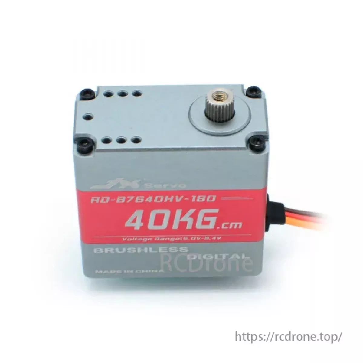Серво JX RD-B7640HV-180 — 8.4В, 40кг·см, 180°, бесщеточный, алюминиевый корпус для РК-робота Серво JX RD-B7640HV-180 — 8.4В, 40кг·см, 180°, бесщеточный, алюминиевый корпус для РК-робота
