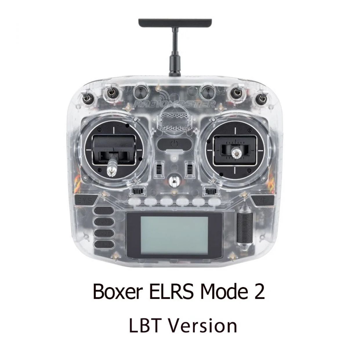 RadioMaster Boxer Прозрачный — передатчик ExpressLRS 2.4G 16 кан. с Hall-джойстиками RadioMaster Boxer Прозрачный — передатчик ExpressLRS 2.4G 16 кан. с Hall-джойстиками