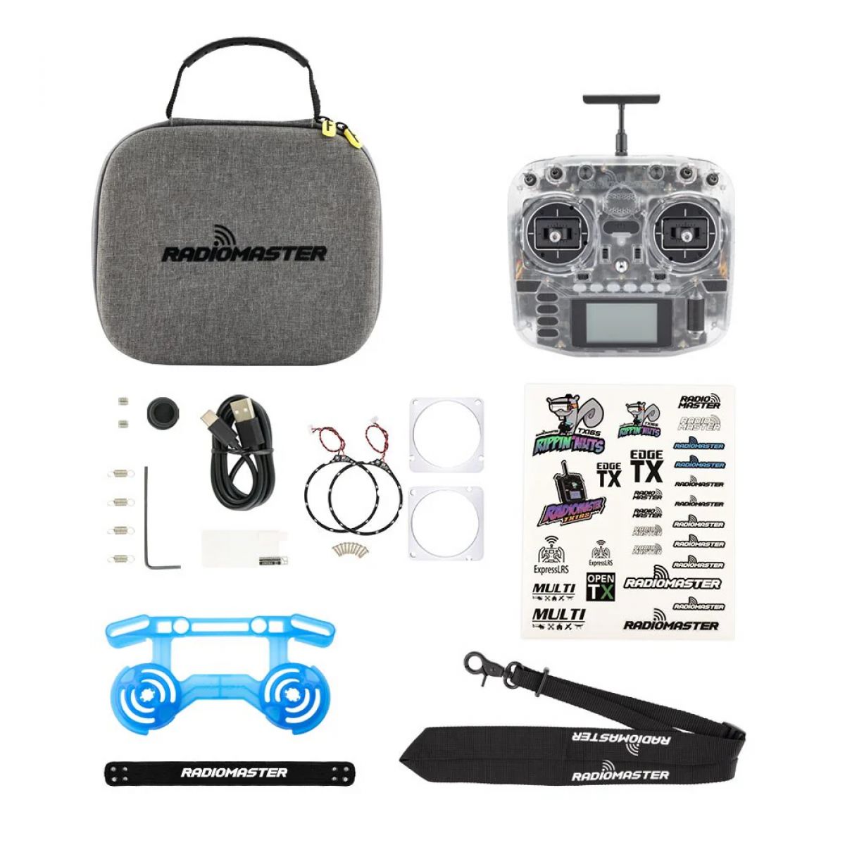 RadioMaster Boxer Прозрачный — передатчик ExpressLRS 2.4G 16 кан. с Hall-джойстиками RadioMaster Boxer Прозрачный — передатчик ExpressLRS 2.4G 16 кан. с Hall-джойстиками