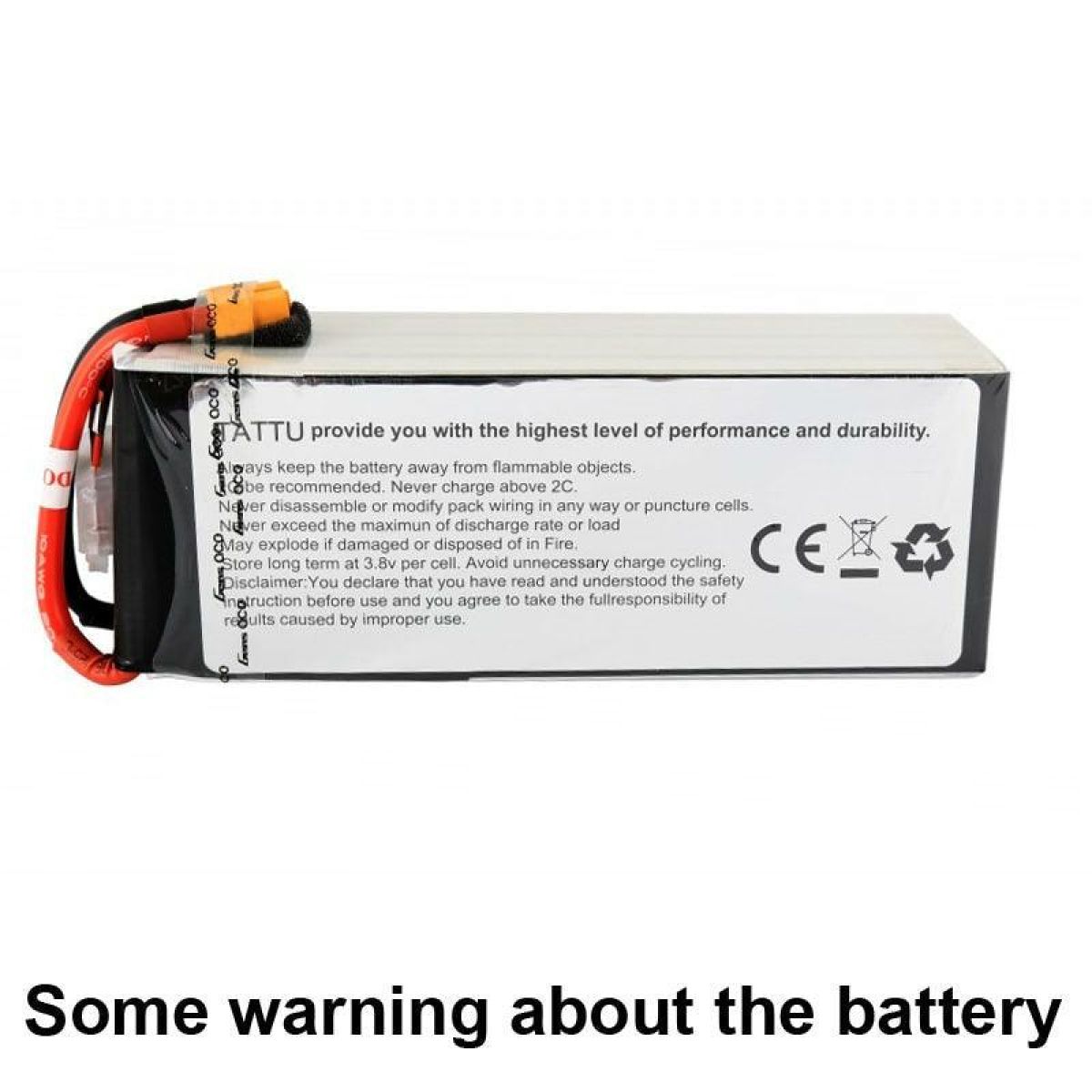 Аккумулятор Tattu Lipo 2300mAh 3S/4S 11.1V/14.8V 45C XT60 для FPV дрона, вертолёта, самолёта, авто Аккумулятор Tattu Lipo 2300mAh 3S/4S 11.1V/14.8V 45C XT60 для FPV дрона, вертолёта, самолёта, авто