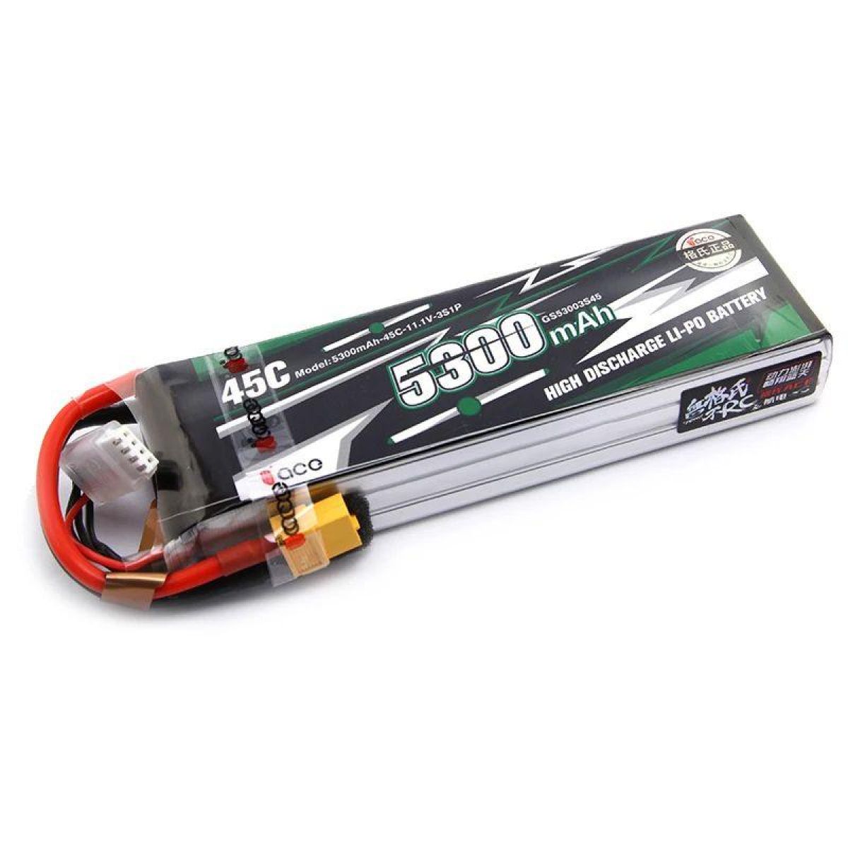 Аккумулятор Gens ACE LiPo 3S 11.1В 800–5300мАч 15C/20C/25C для квадрокоптеров и авто Аккумулятор Gens ACE LiPo 3S 11.1В 800–5300мАч 15C/20C/25C для квадрокоптеров и авто