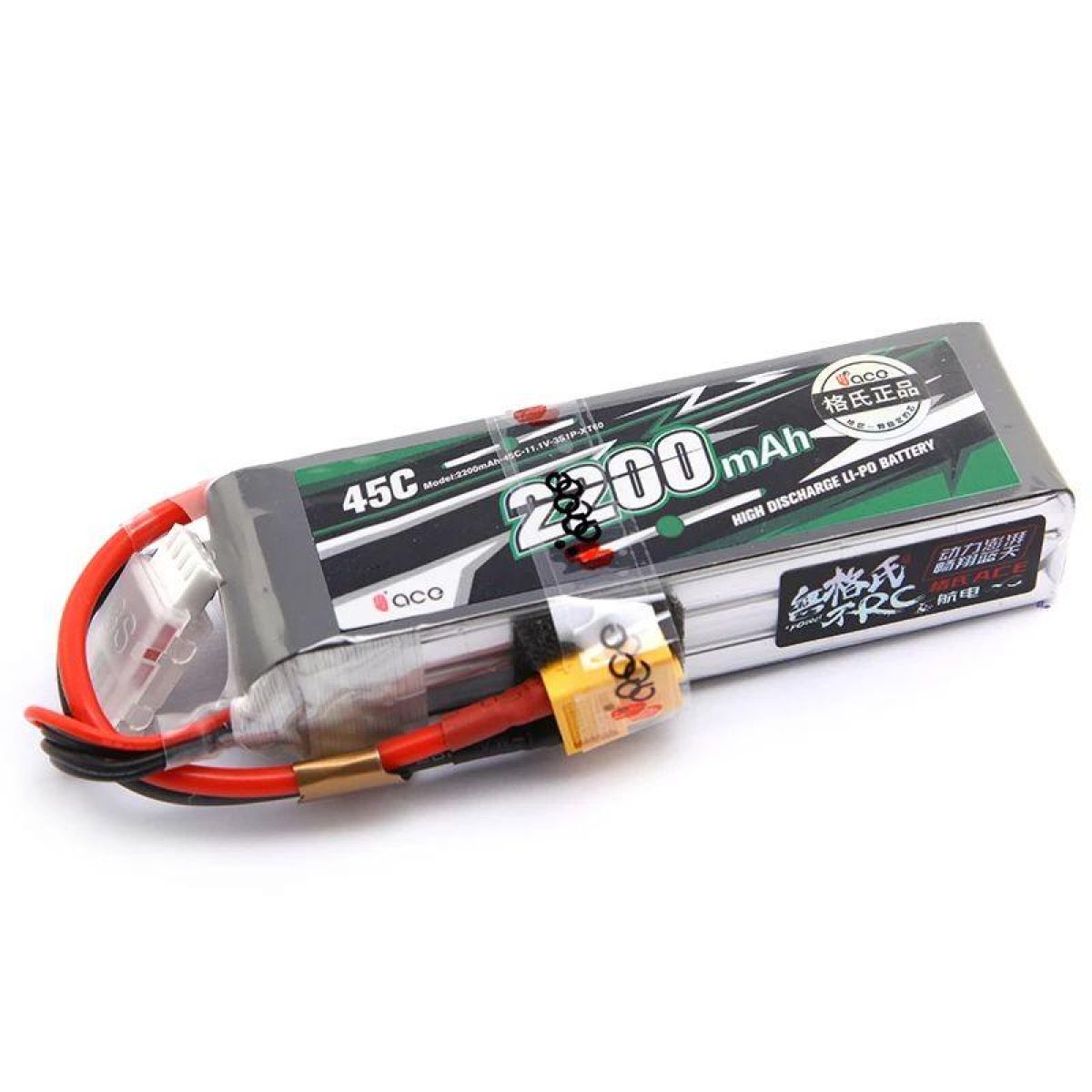 Аккумулятор Gens ACE LiPo 3S 11.1В 800–5300мАч 15C/20C/25C для квадрокоптеров и авто Аккумулятор Gens ACE LiPo 3S 11.1В 800–5300мАч 15C/20C/25C для квадрокоптеров и авто