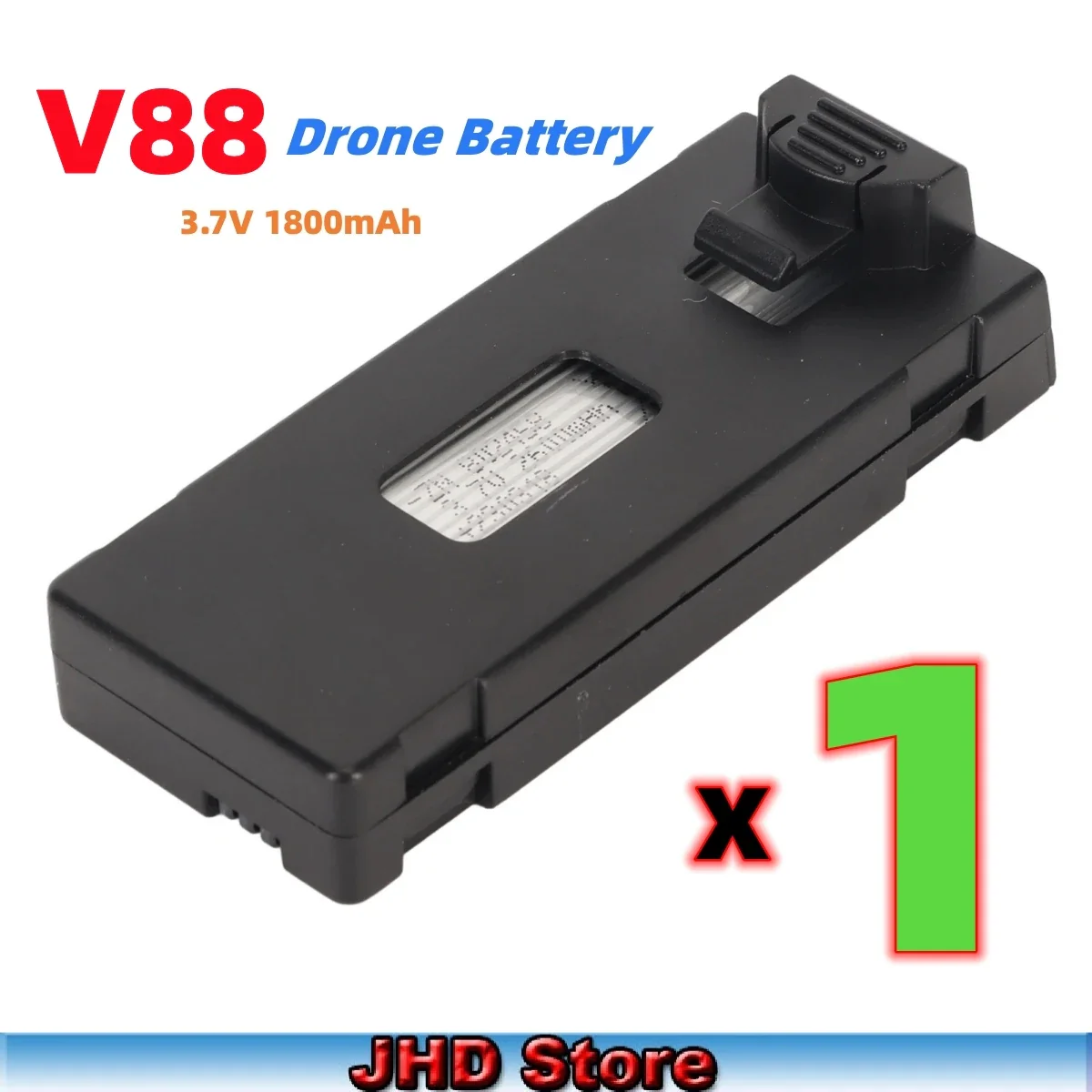 Аккумулятор для дрона V88, 3.7В 1800мАч Аккумулятор для дрона V88, 3.7В 1800мАч