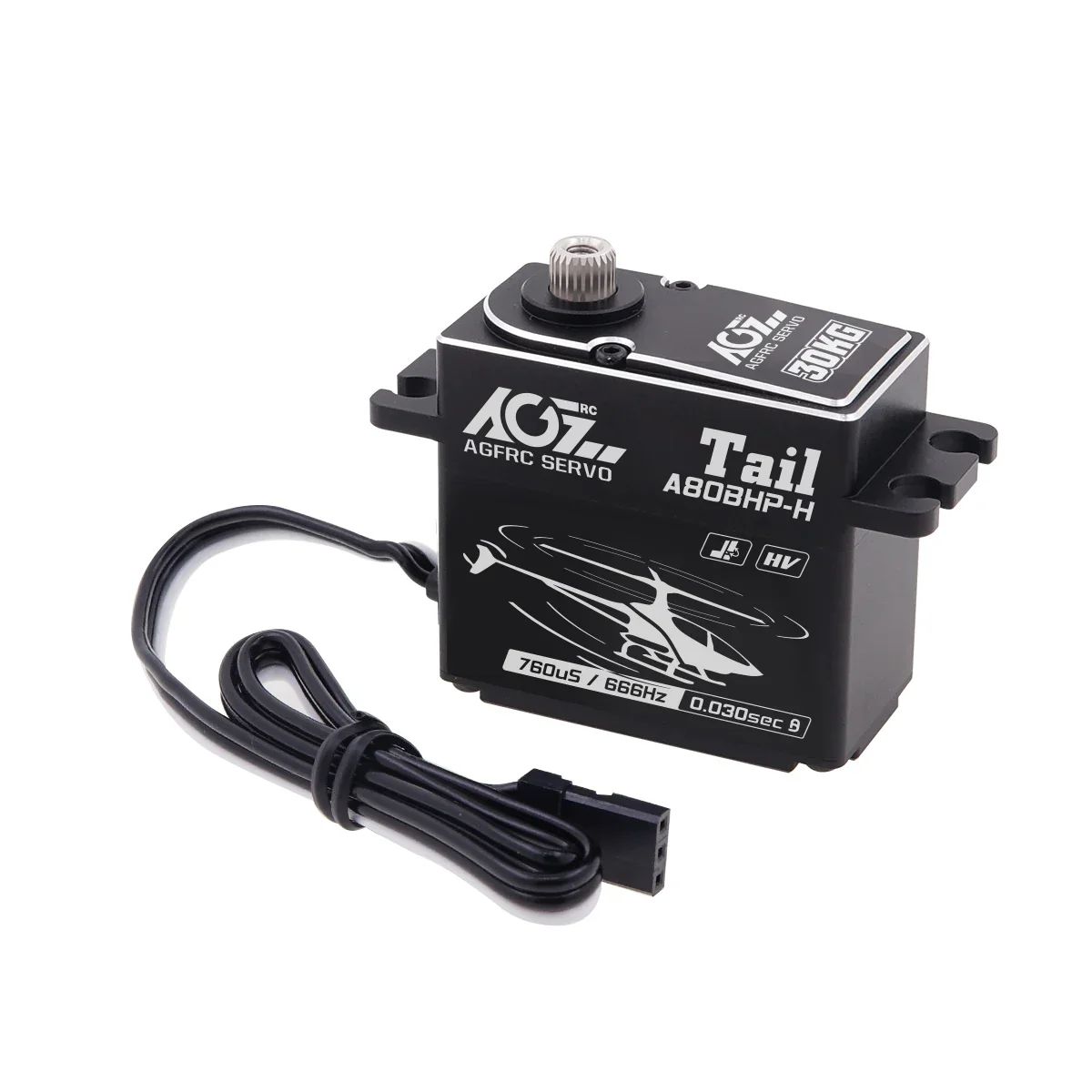 AGFRC A80BHX-H — 8.4V 30кг программируемый серво для вертолёта, бесщёточный, высокое напряжение AGFRC A80BHX-H — 8.4V 30кг программируемый серво для вертолёта, бесщёточный, высокое напряжение