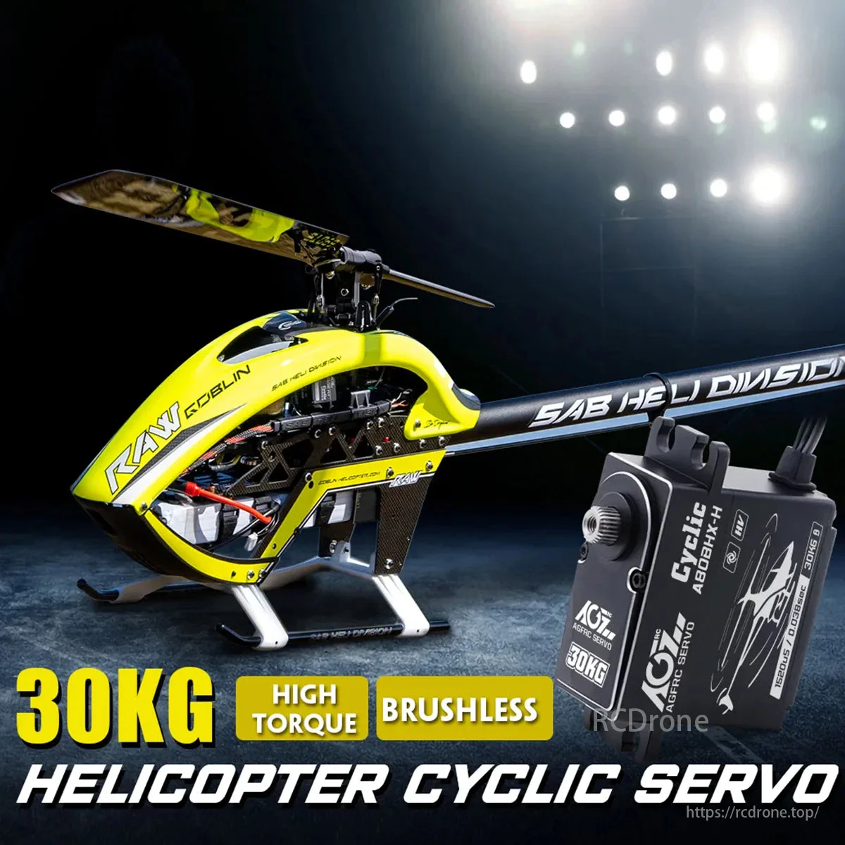 AGFRC A80BHX-H — 8.4V 30кг программируемый серво для вертолёта, бесщёточный, высокое напряжение AGFRC A80BHX-H — 8.4V 30кг программируемый серво для вертолёта, бесщёточный, высокое напряжение