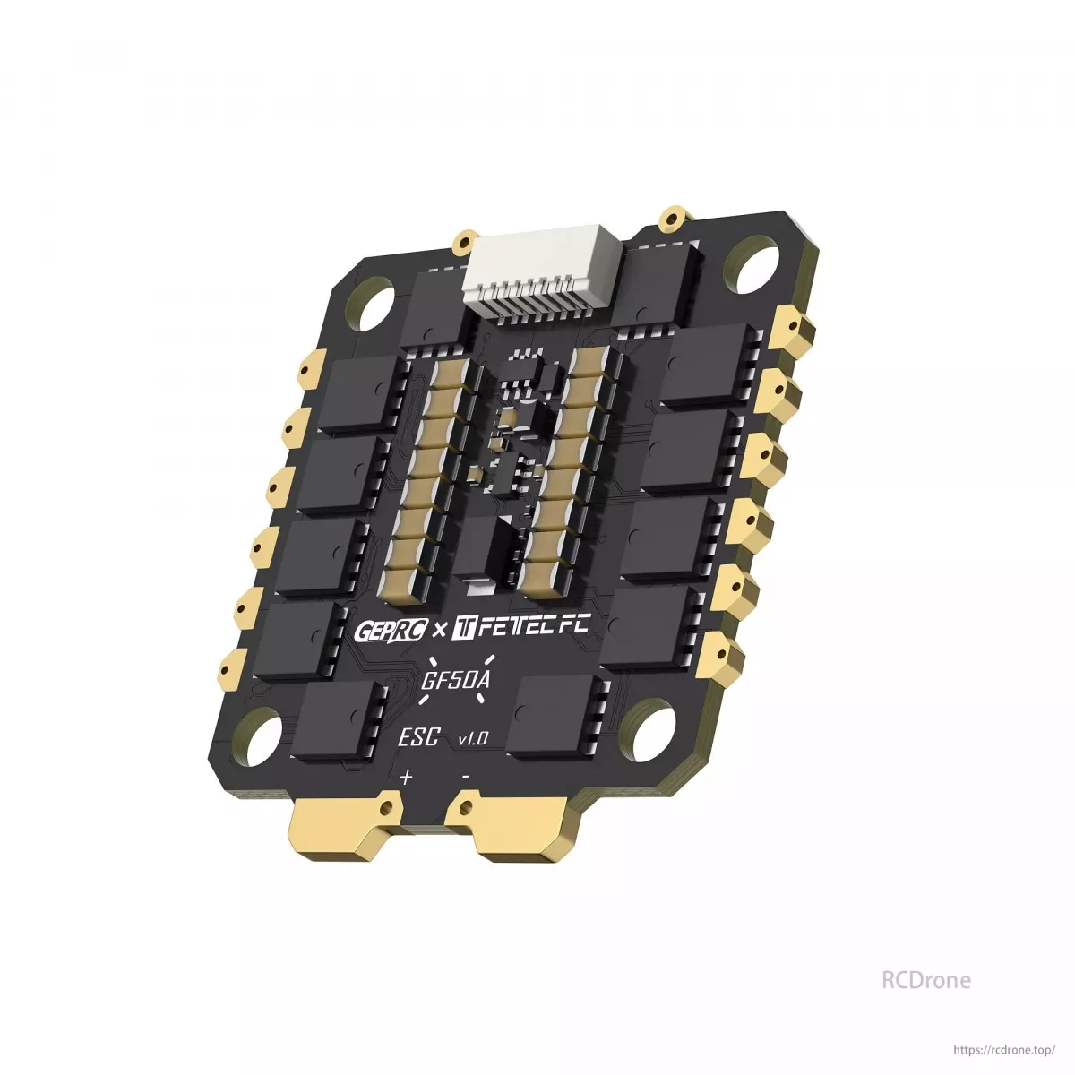 GEPRC Fettec GF50A 4-в-1 ESC 2–6S 50A STM32G071 DShot2400 FETTEC прошивка 30.5x30.5 мм для FPV дронов GEPRC Fettec GF50A 4-в-1 ESC 2–6S 50A STM32G071 DShot2400 FETTEC прошивка 30.5x30.5 мм для FPV дронов