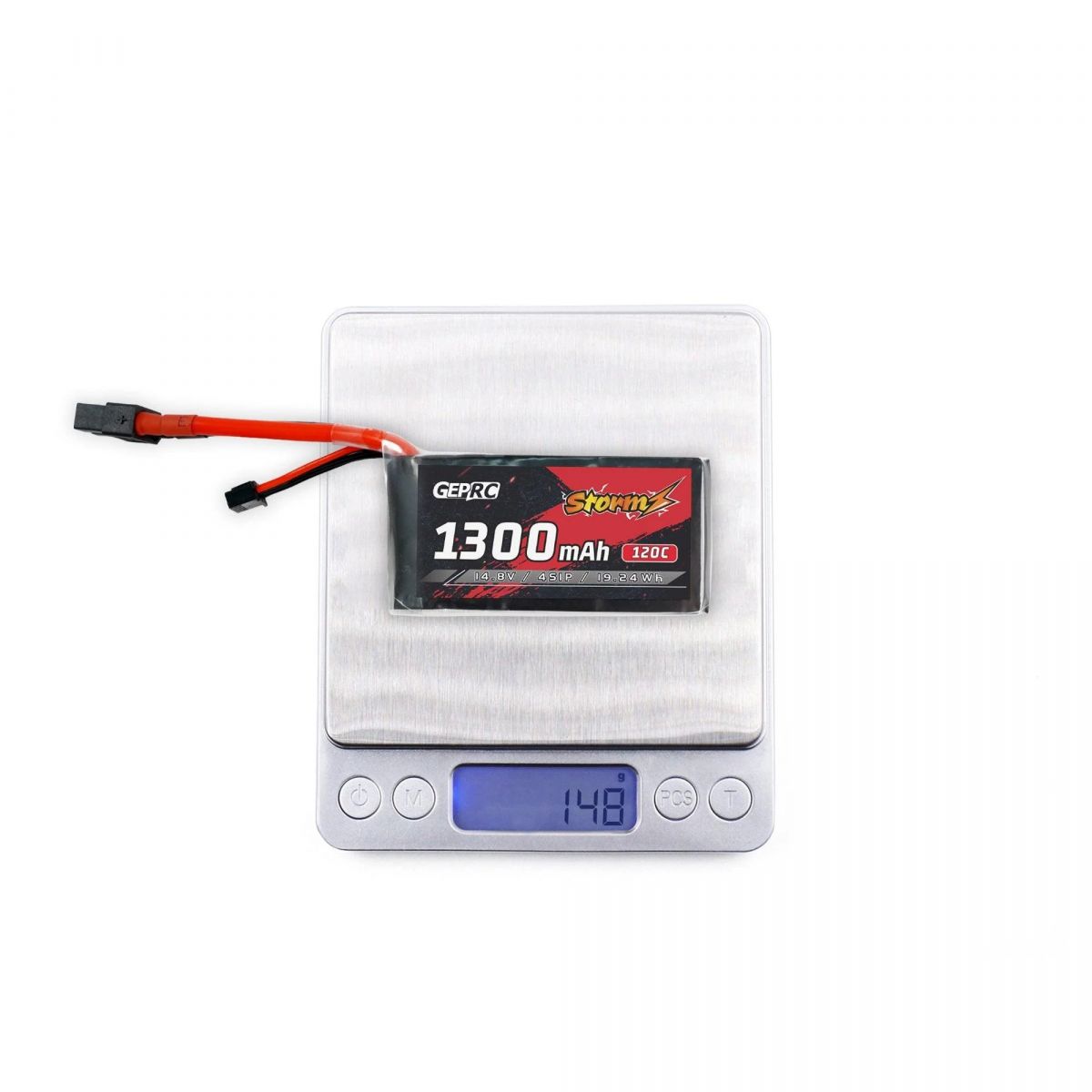 Аккумулятор GEPRC Storm 4S 1300mAh 120C Lipo для FPV дронов 3–5 дюймов, квадрокоптеров, фристайл Аккумулятор GEPRC Storm 4S 1300mAh 120C Lipo для FPV дронов 3–5 дюймов, квадрокоптеров, фристайл