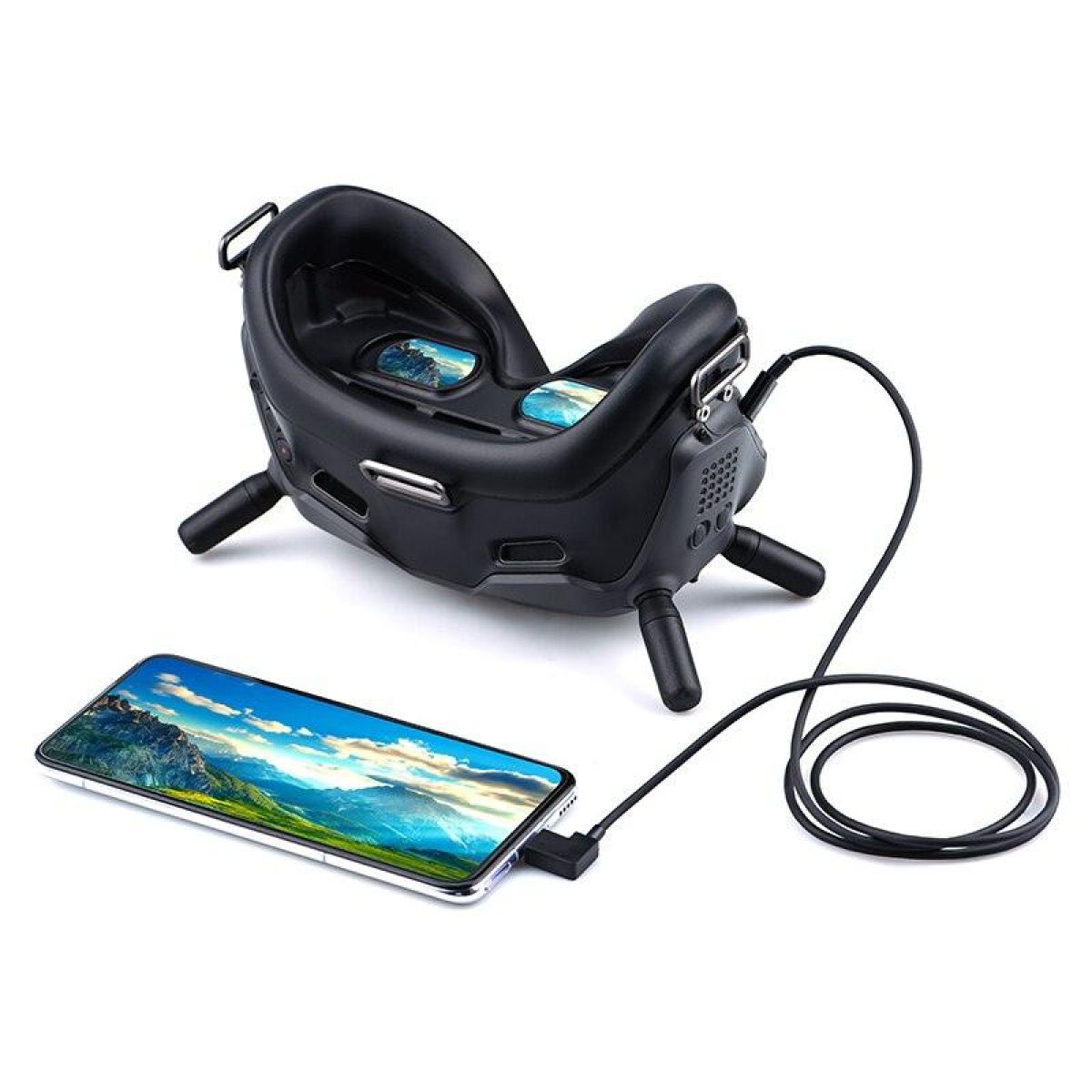 Кабель 1м для DJI FPV Goggles V2 — Micro-USB Type-C iOS, передача данных для телефона и планшета Кабель 1м для DJI FPV Goggles V2 — Micro-USB Type-C iOS, передача данных для телефона и планшета