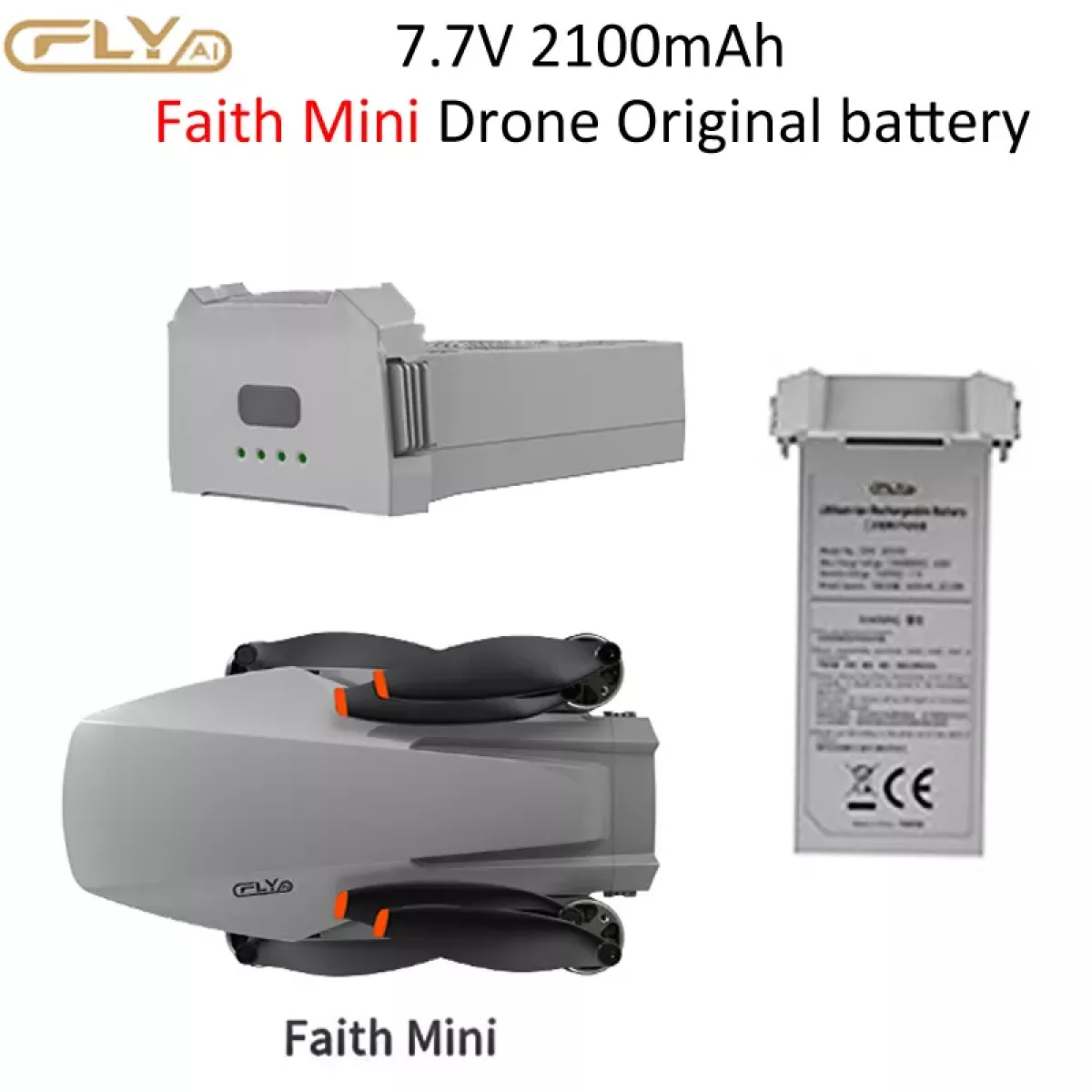 Оригинальный аккумулятор Cfly Faith Mini 7.7V 2100мАч 2S LiPo для FPV RC квадрокоптера Оригинальный аккумулятор Cfly Faith Mini 7.7V 2100мАч 2S LiPo для FPV RC квадрокоптера