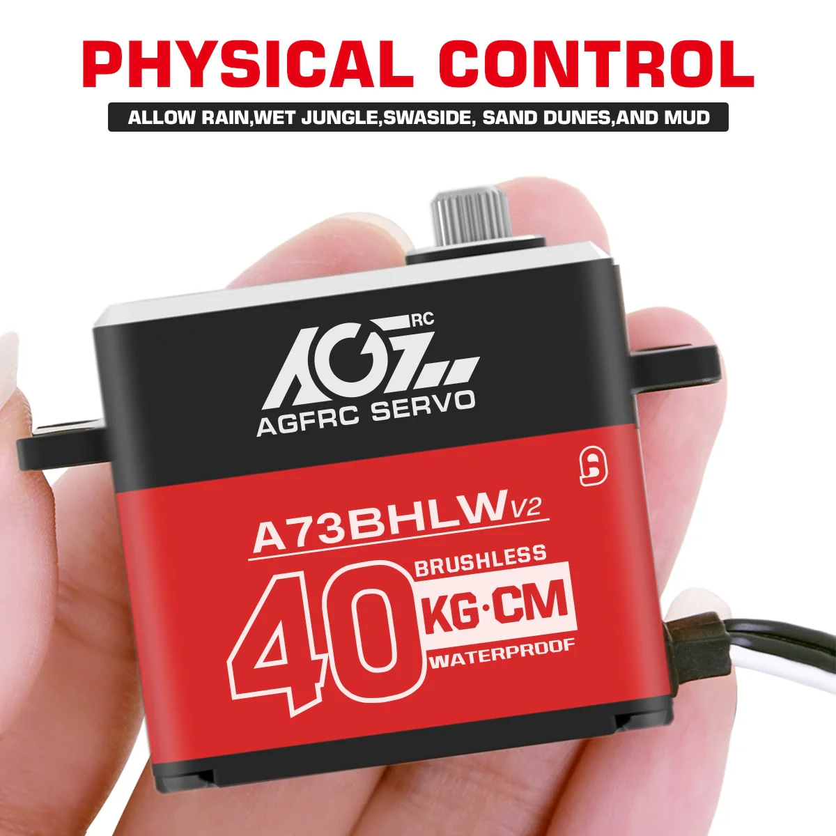 AGFRC A73BHLW V2 Серво - HV 40КГ Бесколлекторный Водонепроницаемый Серво для 1/10 RC моделей AGFRC A73BHLW V2 Серво - HV 40КГ Бесколлекторный Водонепроницаемый Серво для 1/10 RC моделей