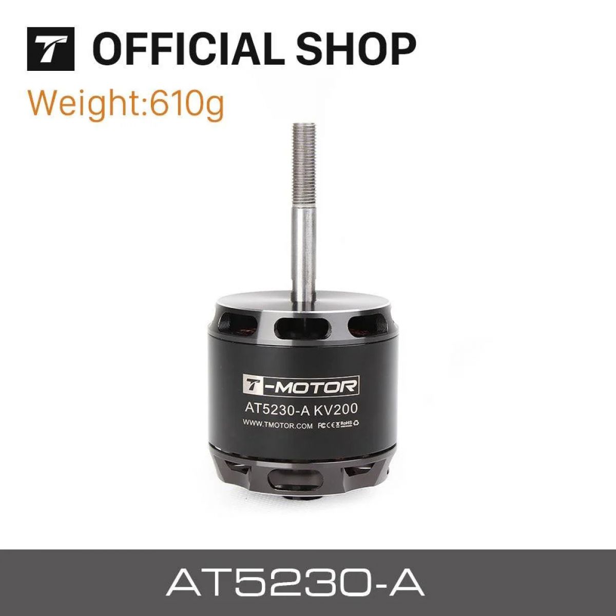 Бесщеточный мотор T-motor AT5230-A KV200 25-30CC 610г для FPV дронов, самолетов и мультикоптеров Бесщеточный мотор T-motor AT5230-A KV200 25-30CC 610г для FPV дронов, самолетов и мультикоптеров