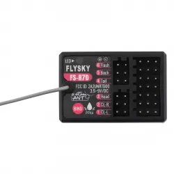 Приёмник FLYSKY FS-R7D 7CH 2.4G + 12LED подсветка 3.5-9В для RC танка/авто, передатчик FS-G7P