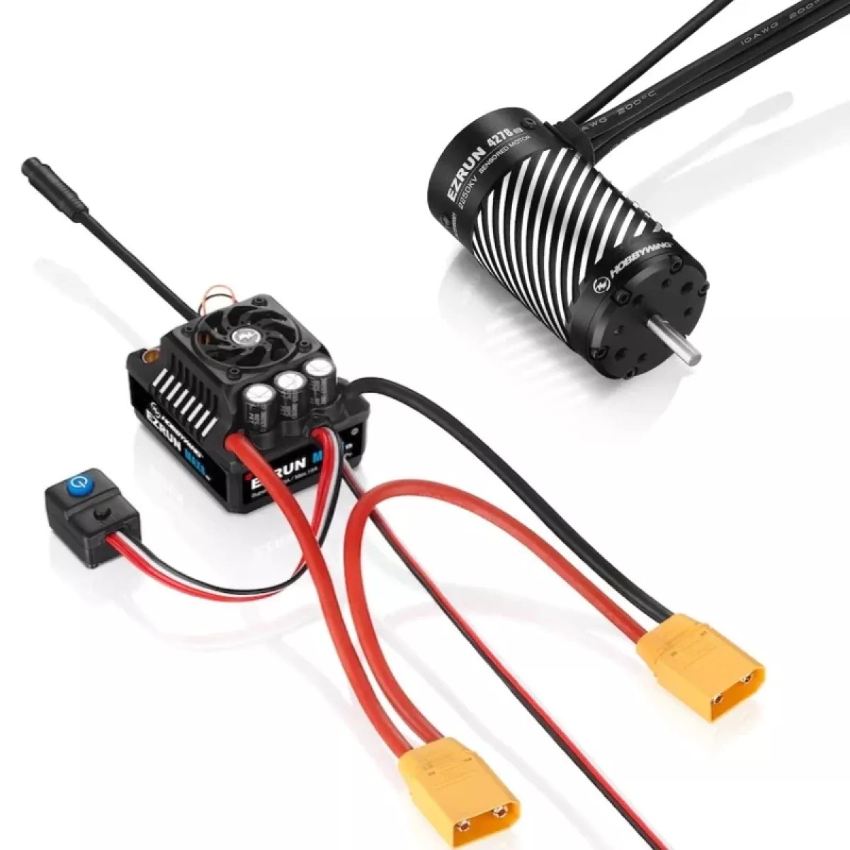 Комбо Hobbywing EZRUN MAX8 G2: мотор 4268SD/4278SD G2 и регулятор MAX8 G2 для RC авто и траков Комбо Hobbywing EZRUN MAX8 G2: мотор 4268SD/4278SD G2 и регулятор MAX8 G2 для RC авто и траков