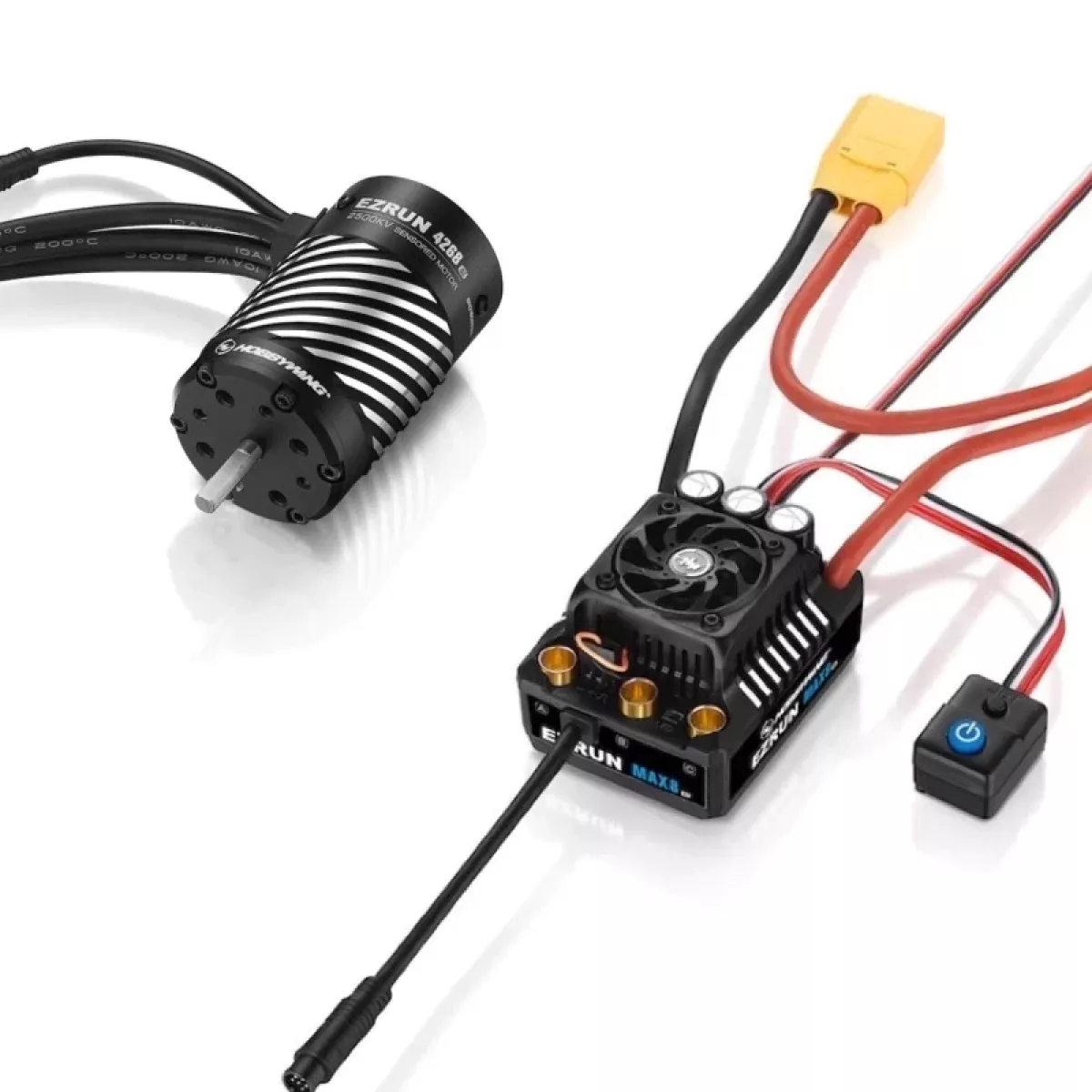 Комбо Hobbywing EZRUN MAX8 G2: мотор 4268SD/4278SD G2 и регулятор MAX8 G2 для RC авто и траков Комбо Hobbywing EZRUN MAX8 G2: мотор 4268SD/4278SD G2 и регулятор MAX8 G2 для RC авто и траков