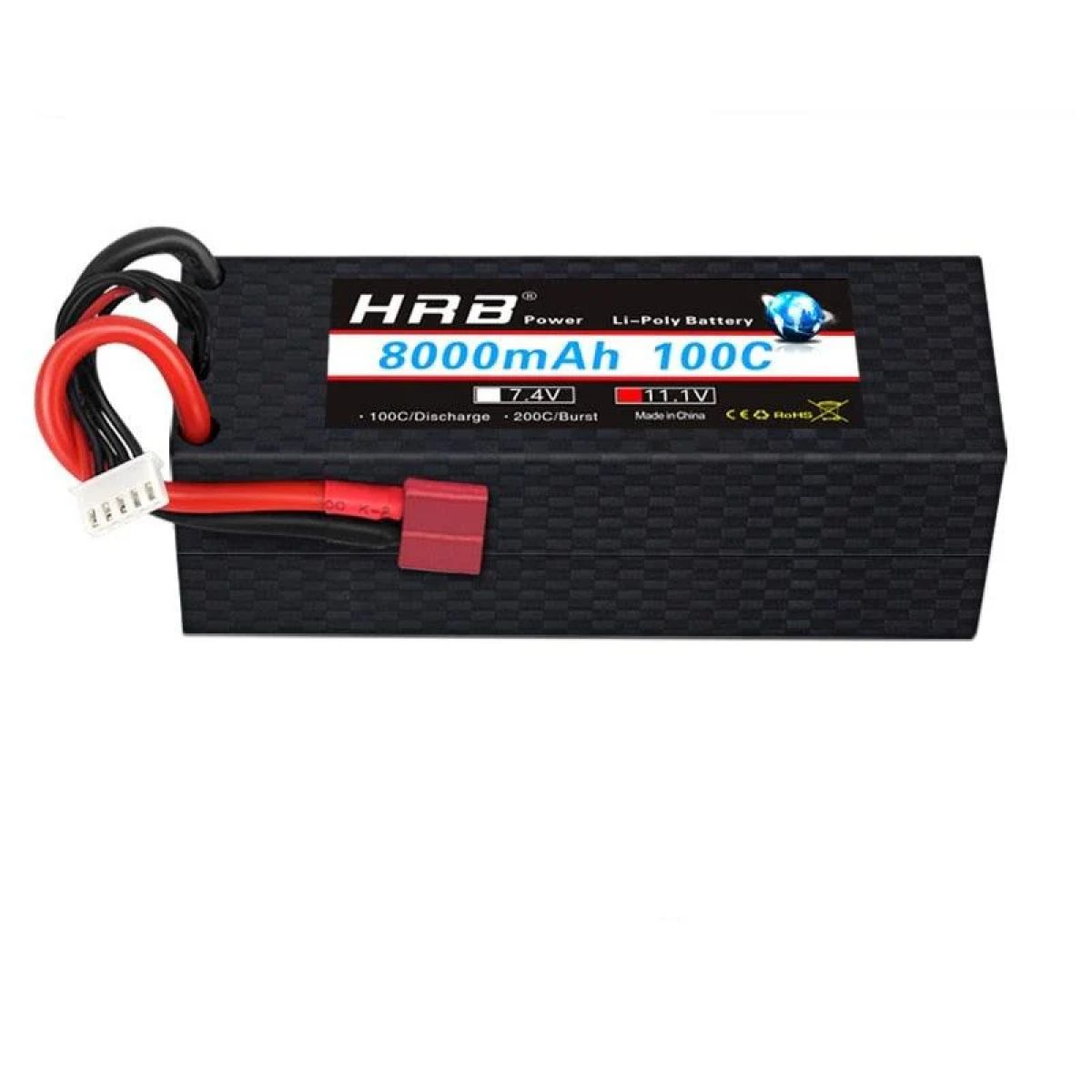 HRB Lipo аккумулятор 8000mAh 3S2P Hardcase для авто, вертолётов, самолётов, разъёмы XT150/AS150/XT60/XT90-S/T/Deans/EC5/XT90 HRB Lipo аккумулятор 8000mAh 3S2P Hardcase для авто, вертолётов, самолётов, разъёмы XT150/AS150/XT60/XT90-S/T/Deans/EC5/XT90