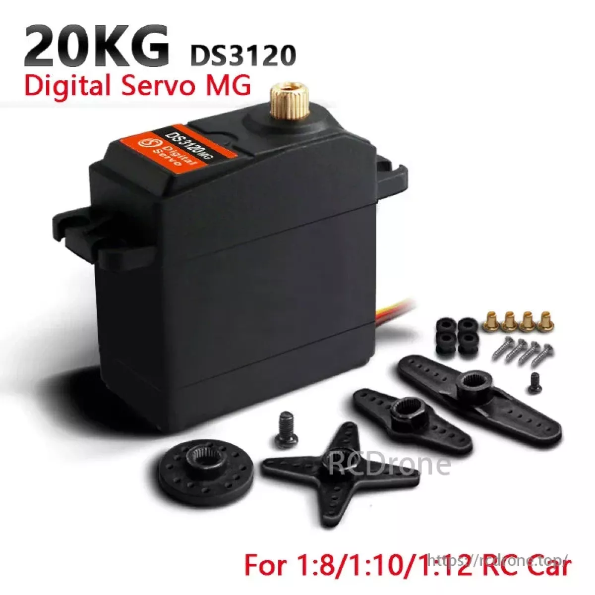Серво DS3109/DS3115/DS3120 с метал. шестернями, тяга 9.5–25 кг для RC авто, лодок, самолётов Серво DS3109/DS3115/DS3120 с метал. шестернями, тяга 9.5–25 кг для RC авто, лодок, самолётов