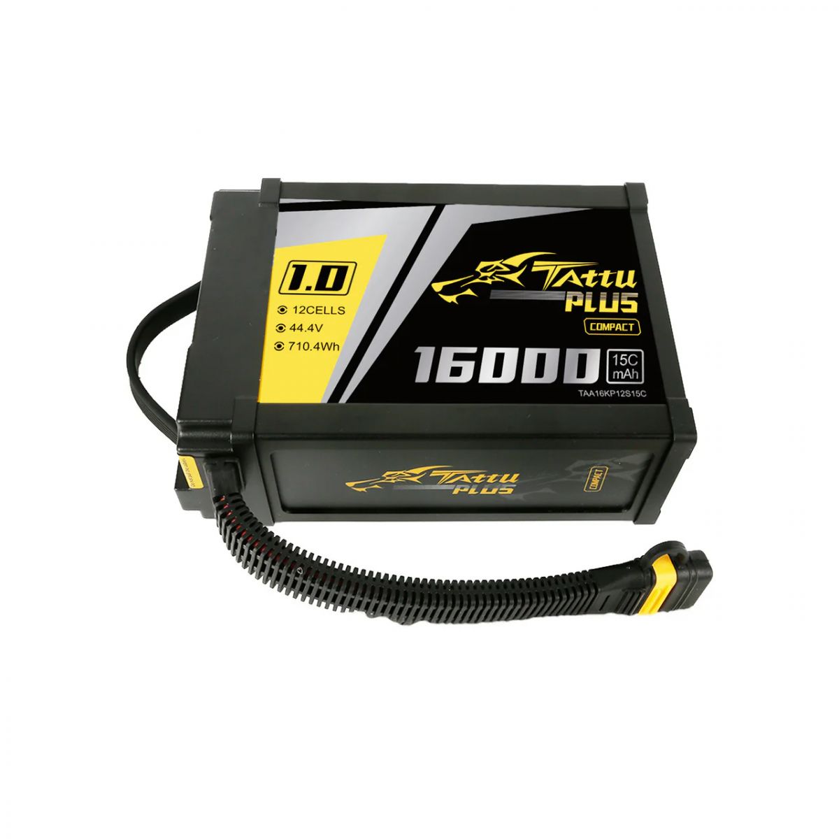 Tattu Plus 1.0 Компакт 16000мАч 44.4В 15C 12S1P LiPo смарт-аккумулятор с разъёмом AS150U Tattu Plus 1.0 Компакт 16000мАч 44.4В 15C 12S1P LiPo смарт-аккумулятор с разъёмом AS150U