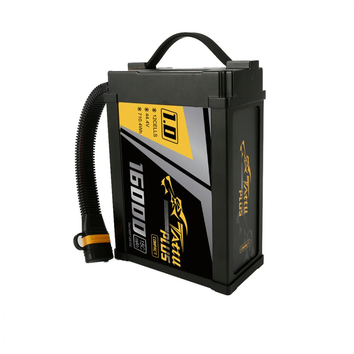 Tattu Plus 1.0 Компакт 16000мАч 44.4В 15C 12S1P LiPo смарт-аккумулятор с разъёмом AS150U Tattu Plus 1.0 Компакт 16000мАч 44.4В 15C 12S1P LiPo смарт-аккумулятор с разъёмом AS150U