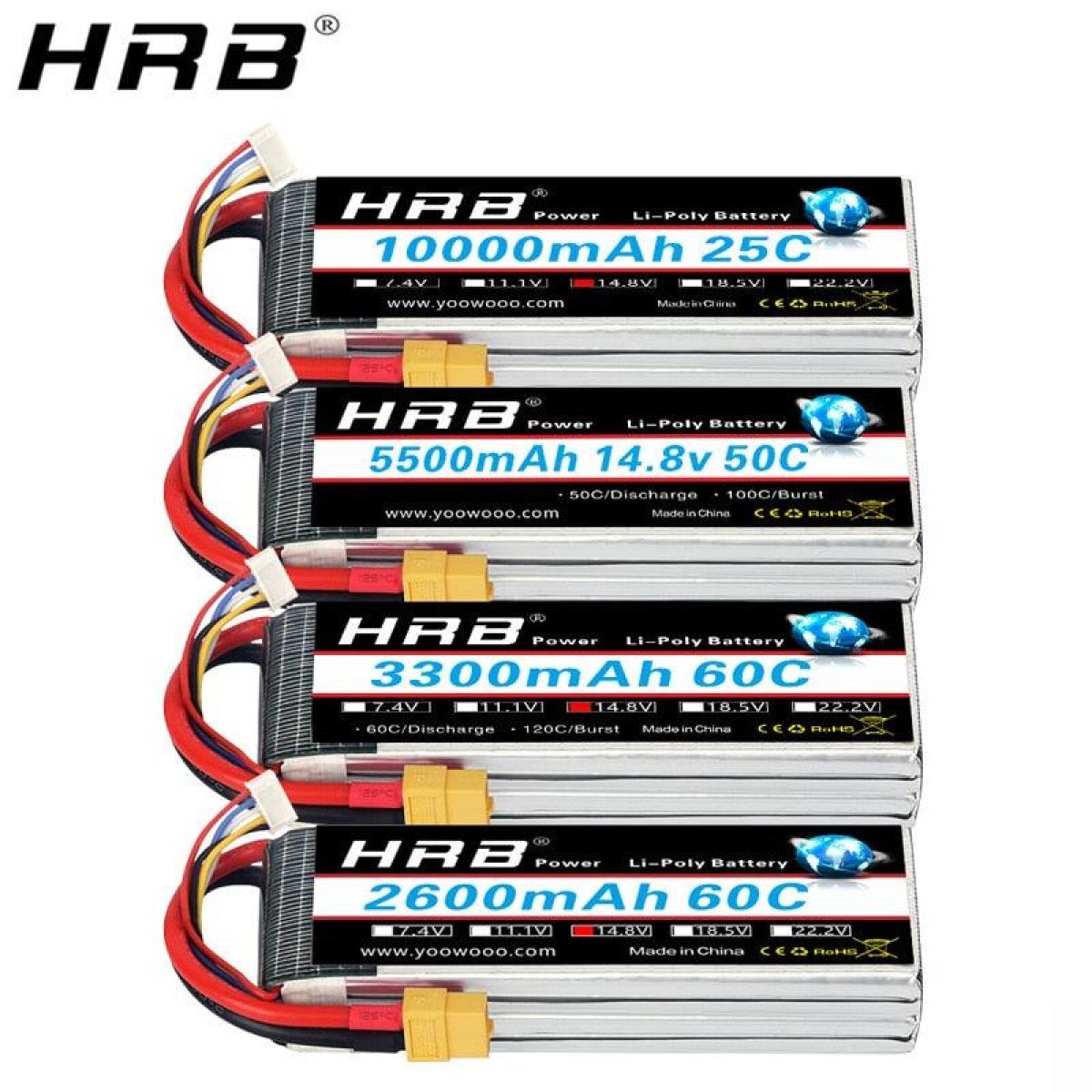 2 шт. HRB Lipo аккумуляторы 2S/3S/4S/6S 11.1V/14.8V 5000/6000/3300/4000mAh EC5 T PLUG XT60 для RC 2 шт. HRB Lipo аккумуляторы 2S/3S/4S/6S 11.1V/14.8V 5000/6000/3300/4000mAh EC5 T PLUG XT60 для RC
