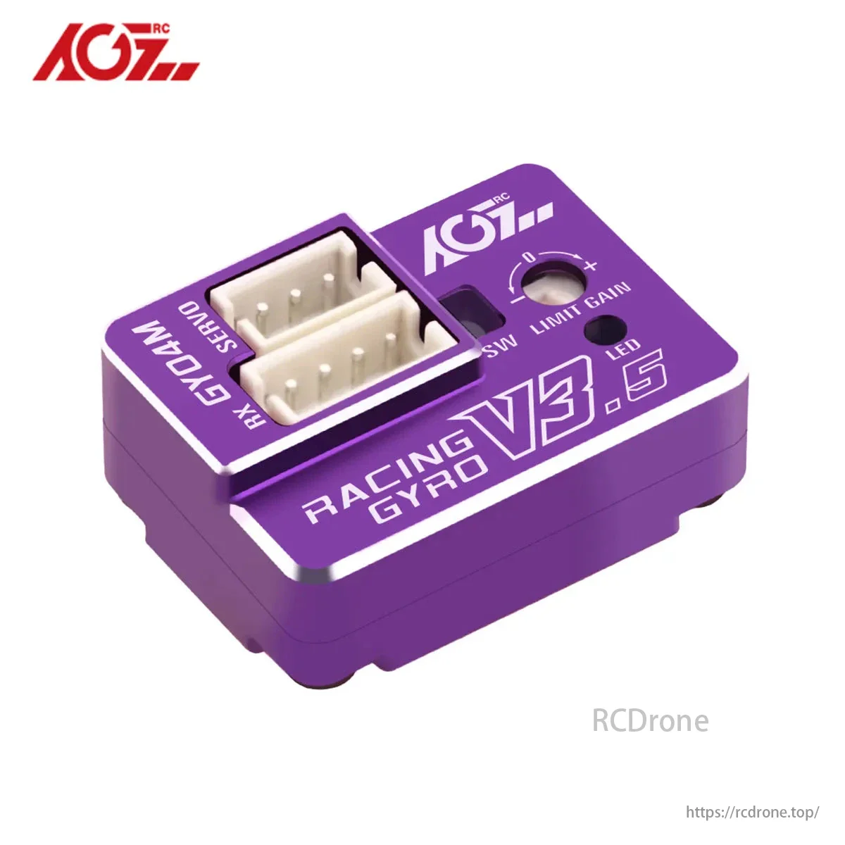 AGFRC GY04M V3.5 (Purple) алюминиевый корпус – мини-гироскоп двойной чувствительности для Mini-Z Drift F1 Touring Offroad AGFRC GY04M V3.5 (Purple) алюминиевый корпус – мини-гироскоп двойной чувствительности для Mini-Z Drift F1 Touring Offroad