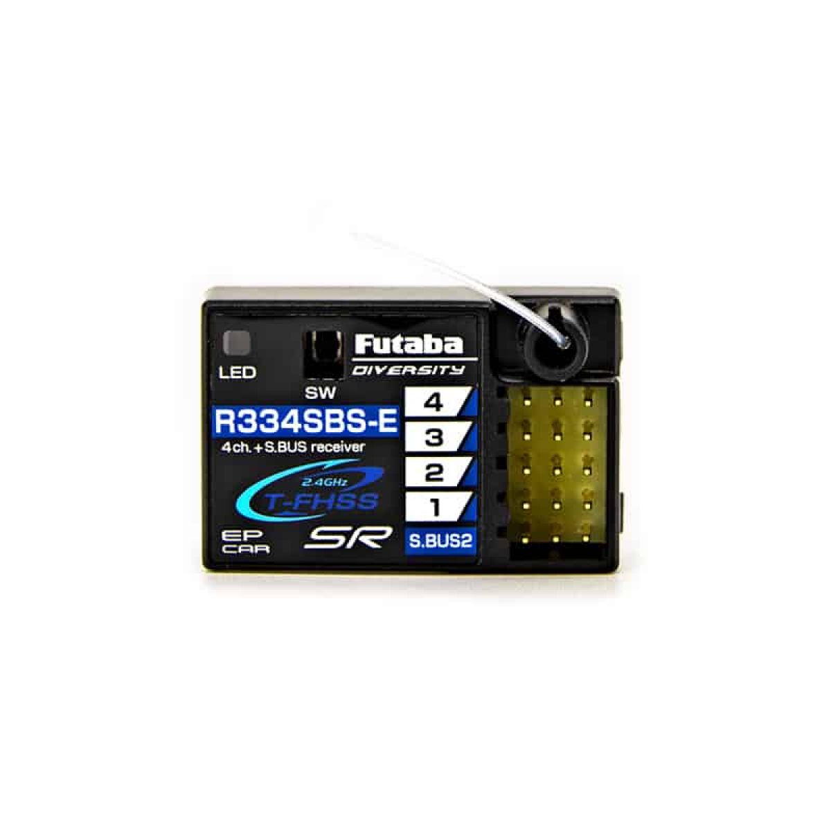 Приёмник Futaba R334SBS / R334SBS-E Super Response T-FHSS, 4 канала, HV, телеметрия Приёмник Futaba R334SBS / R334SBS-E Super Response T-FHSS, 4 канала, HV, телеметрия