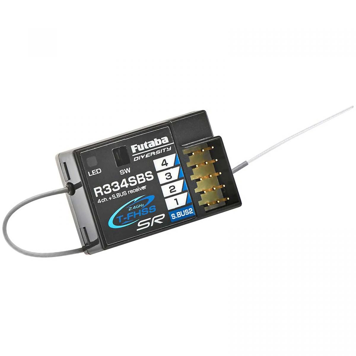 Приёмник Futaba R334SBS / R334SBS-E Super Response T-FHSS, 4 канала, HV, телеметрия Приёмник Futaba R334SBS / R334SBS-E Super Response T-FHSS, 4 канала, HV, телеметрия