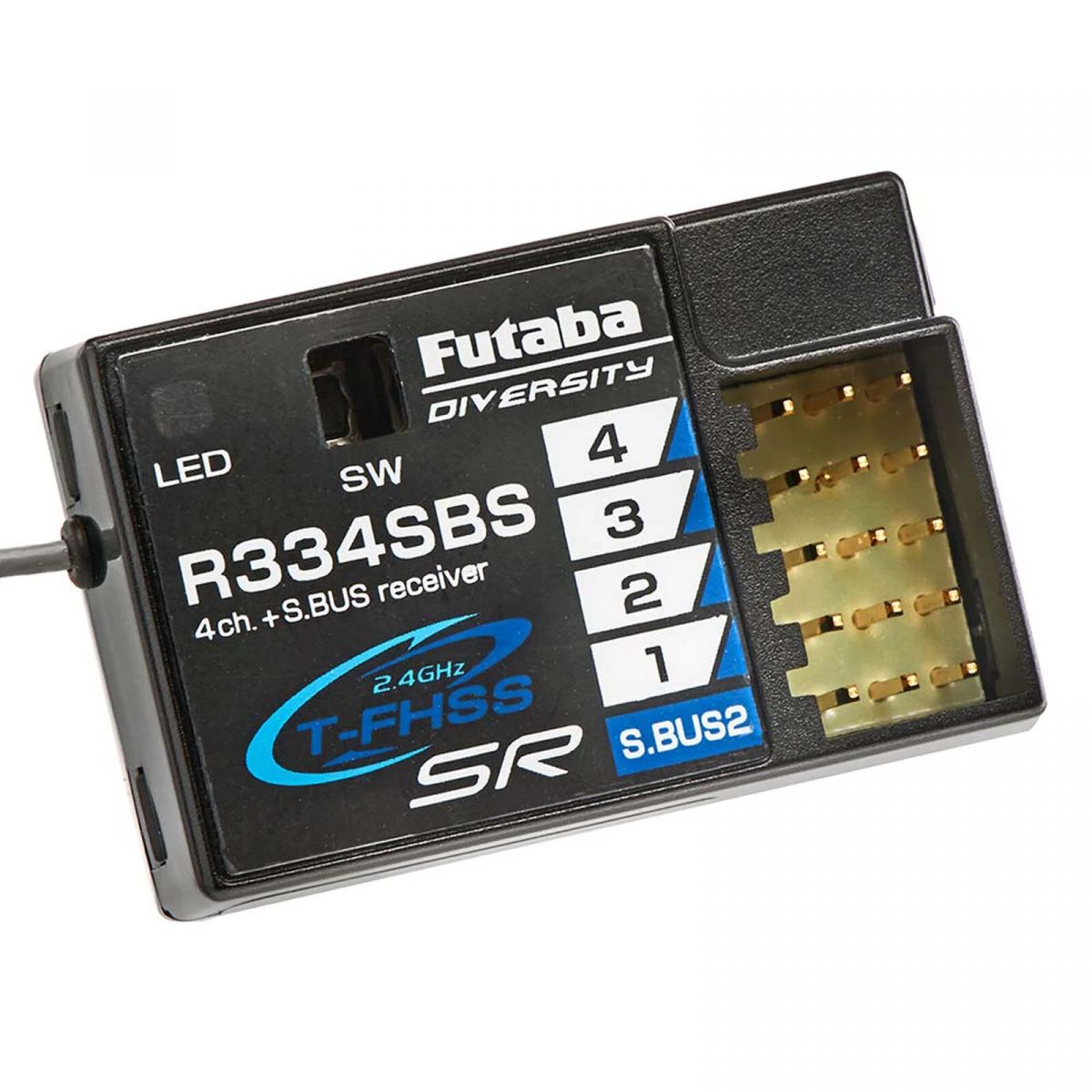 Приёмник Futaba R334SBS / R334SBS-E Super Response T-FHSS, 4 канала, HV, телеметрия Приёмник Futaba R334SBS / R334SBS-E Super Response T-FHSS, 4 канала, HV, телеметрия