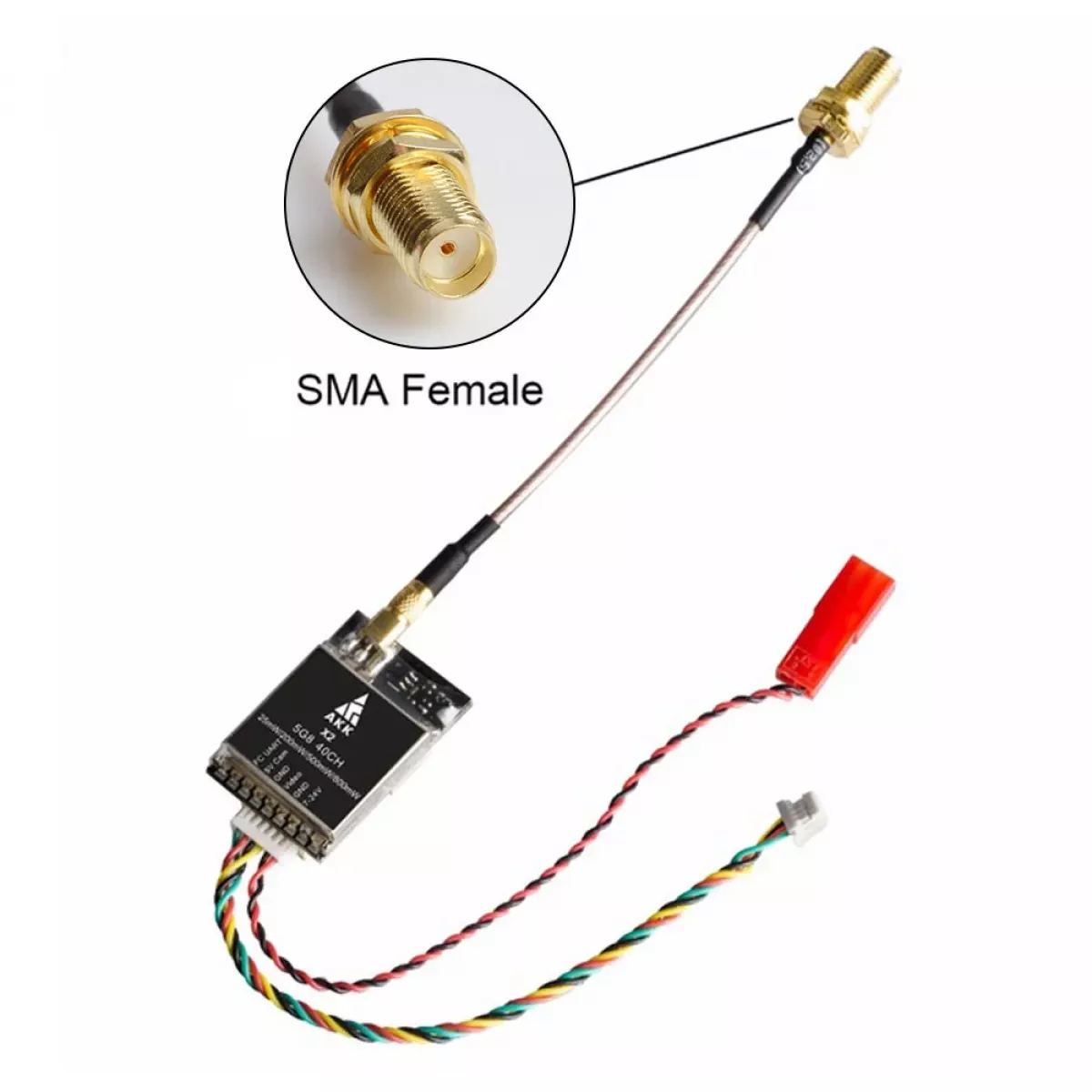 AKK X2P/X2 5.8ГГц 40CH VTX – видеопередатчик FPV, 0.01–800mW, совместим с Betaflight OSD FC AKK X2P/X2 5.8ГГц 40CH VTX – видеопередатчик FPV, 0.01–800mW, совместим с Betaflight OSD FC