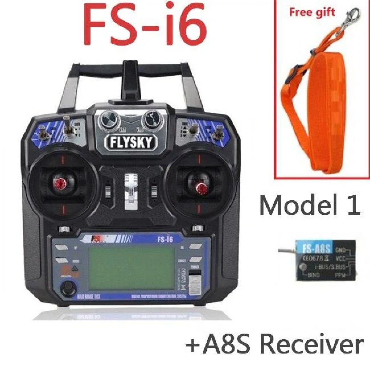 Flysky I6X 10CH 2.4G AFHDS 2A пульт управления с приёмниками для радиоуправляемых самолётов Flysky I6X 10CH 2.4G AFHDS 2A пульт управления с приёмниками для радиоуправляемых самолётов