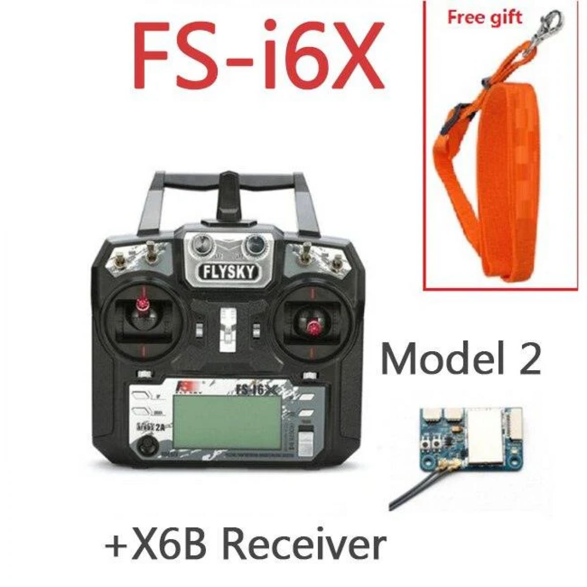 Flysky I6X 10CH 2.4G AFHDS 2A пульт управления с приёмниками для радиоуправляемых самолётов Flysky I6X 10CH 2.4G AFHDS 2A пульт управления с приёмниками для радиоуправляемых самолётов